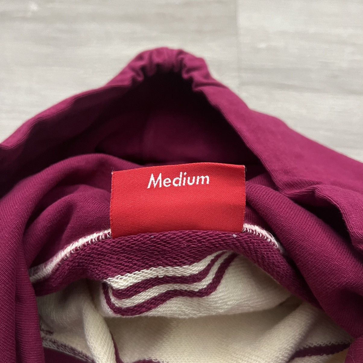 Supreme Supreme Striped Hooded Crewneck FW16 Size US M / EU 48-50 / 2 - 10 Thumbnail