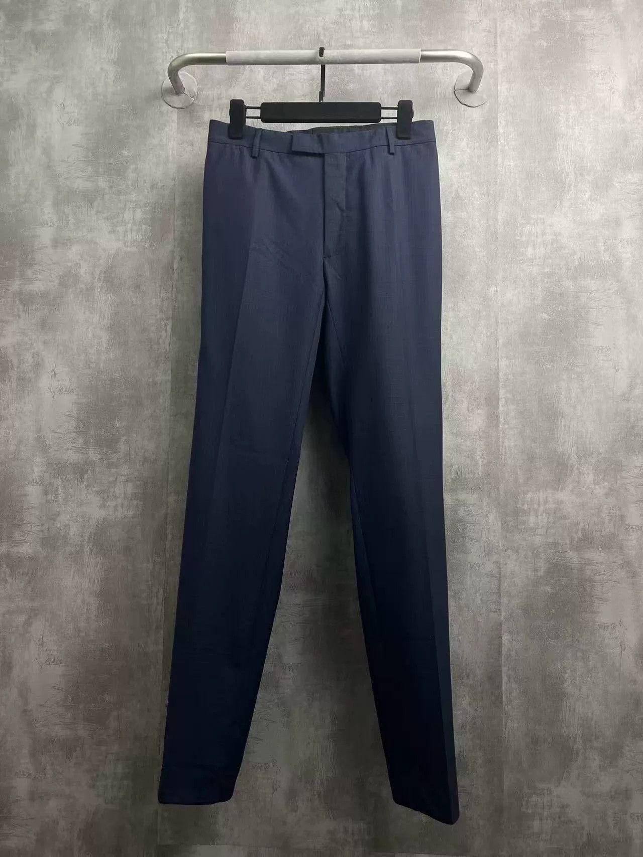 Dior Dior Navy Plaid Wool Casual Pants Size US 35 - 1 Thumbnail