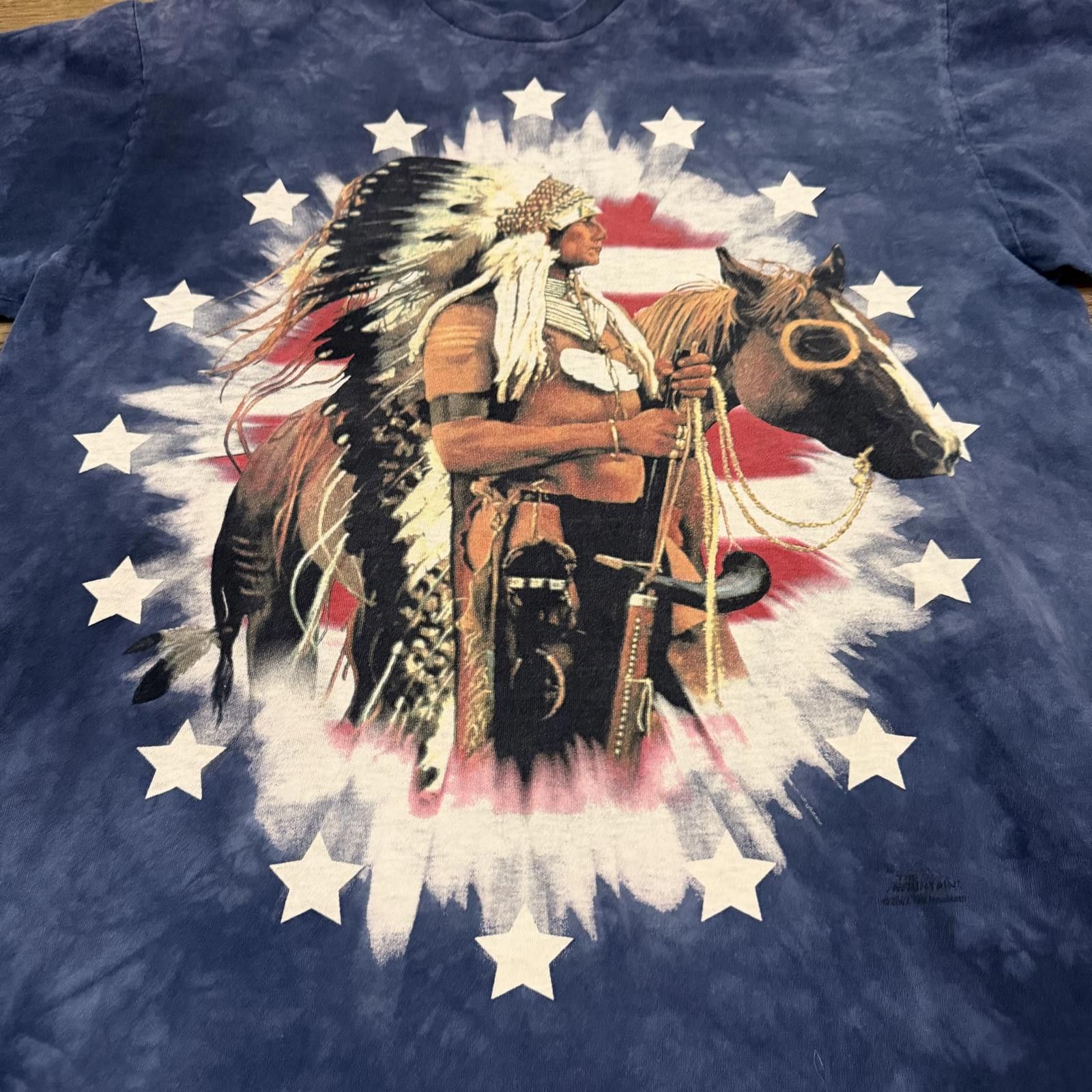 The Mountain Vintage Y2K The Mountain Native USA Tie Dye Shirt Size US L / EU 52-54 / 3 - 2 Thumbnail