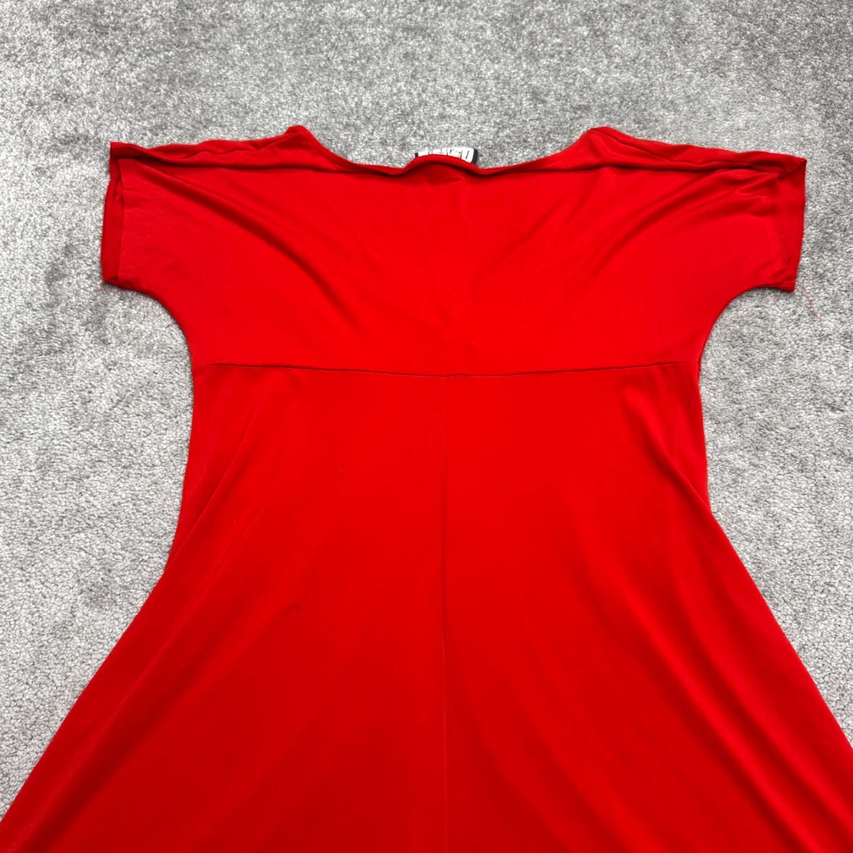 Mary McFadden Mary McFadden Collection Twisted Knot Front A-Line Dress Womens XL Red V-Neck Size XL / US 12-14 / IT 48-50 - 4 Thumbnail