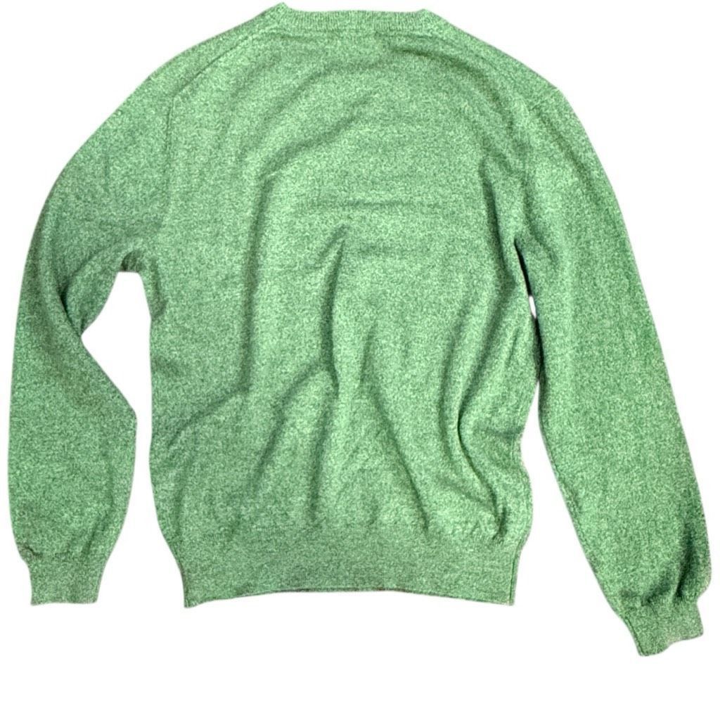 Alan Flusser ALAN FLUSSER 100% Pure Cashmere Crewneck Sweater Green Men’s Size US L / EU 52-54 / 3 - 3 Thumbnail