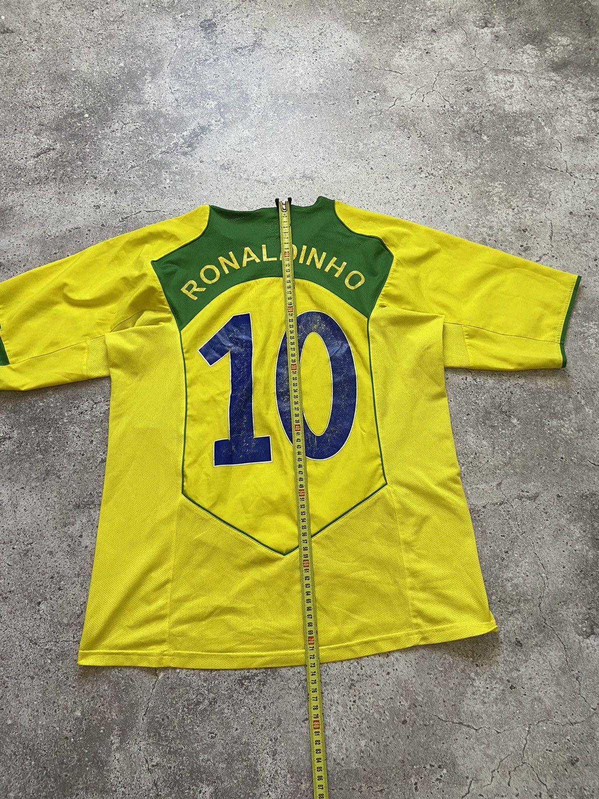 Nike × Vintage VINTAGE Y2K NIKE 10 BRASIL SOCCER JERSEY RETRO STYLE Size US L / EU 52-54 / 3 - 7 Thumbnail