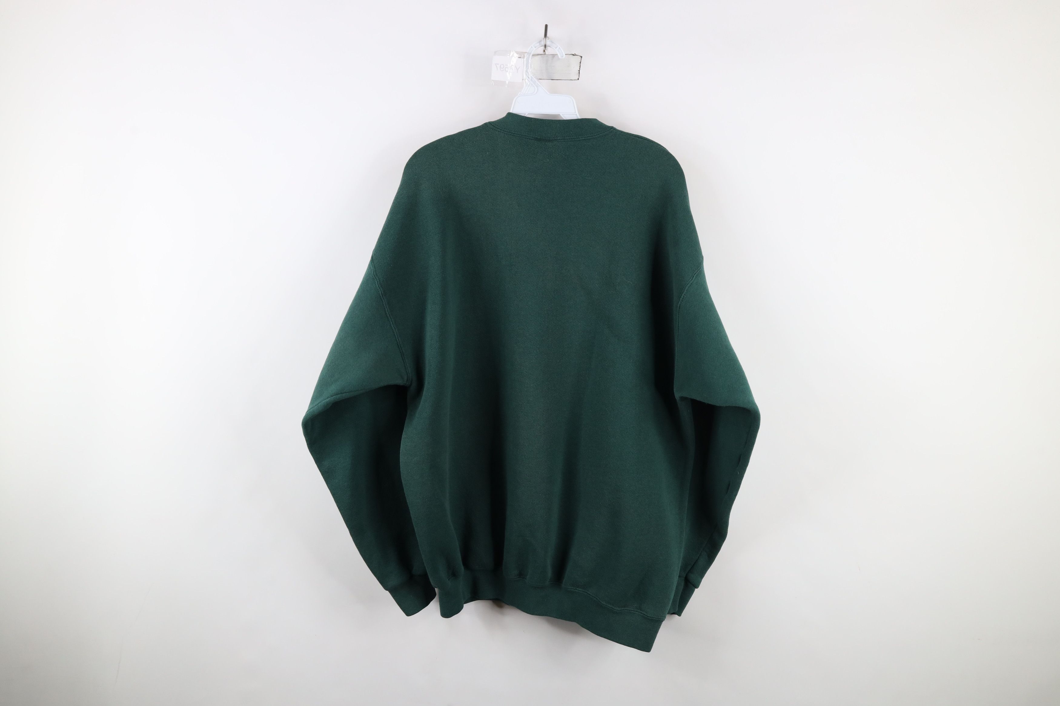 Vintage Vintage 90s Streetwear Crewneck Sweatshirt Hunter Green USA Size US XL / EU 56 / 4 - 10 Thumbnail