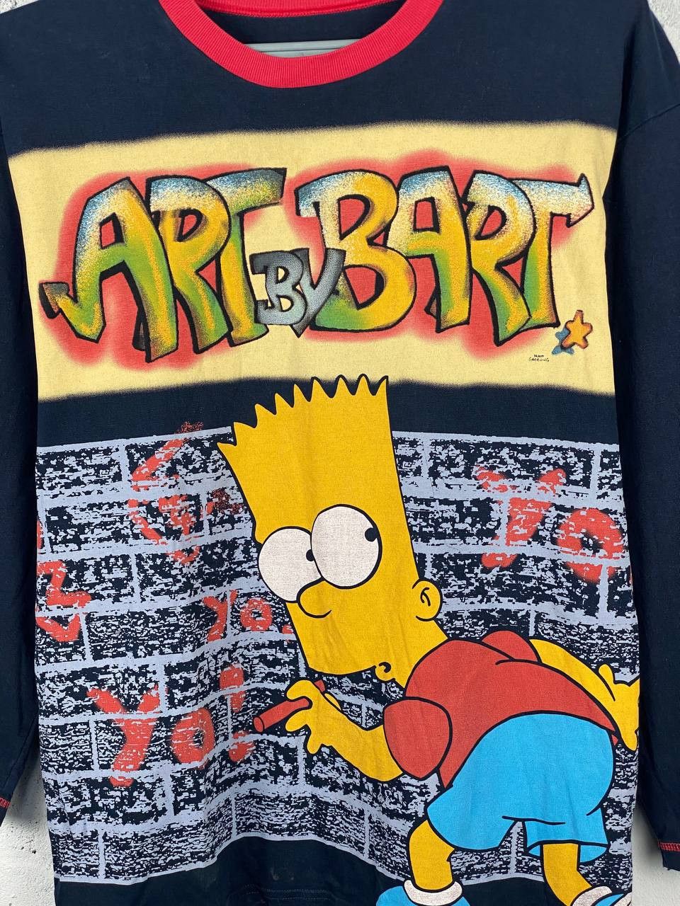 The Simpsons × Vintage 2006 THE SIMPSONS VINTAGE „ART BY BART” SKATE Y2K TEE Size US S / EU 44-46 / 1 - 3 Thumbnail