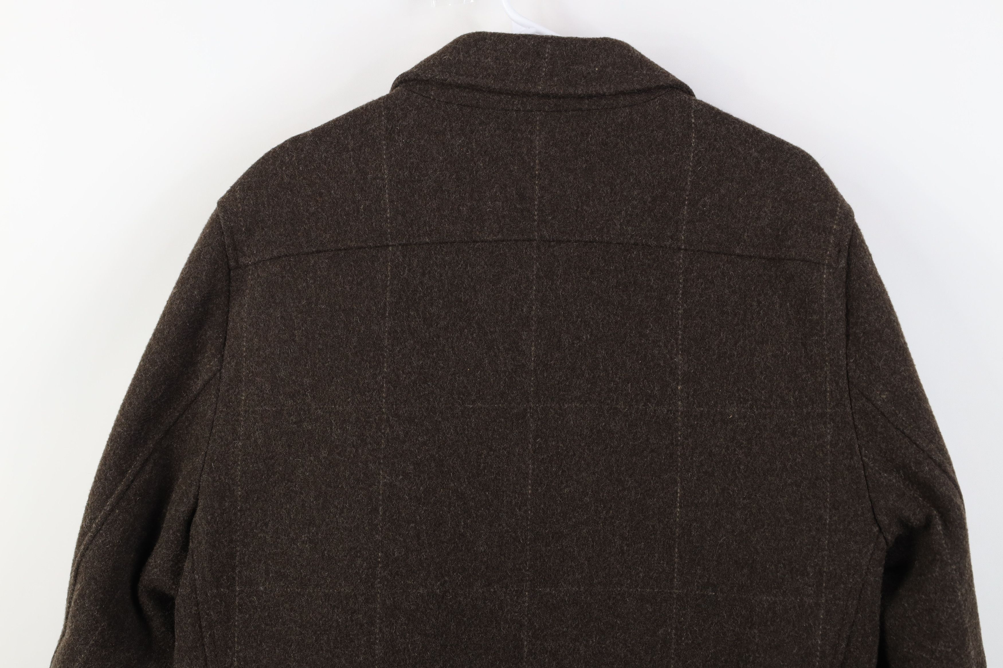 Vintage Y2K Gap Quilted Full Zip Bomber Jacket Brown Plaid