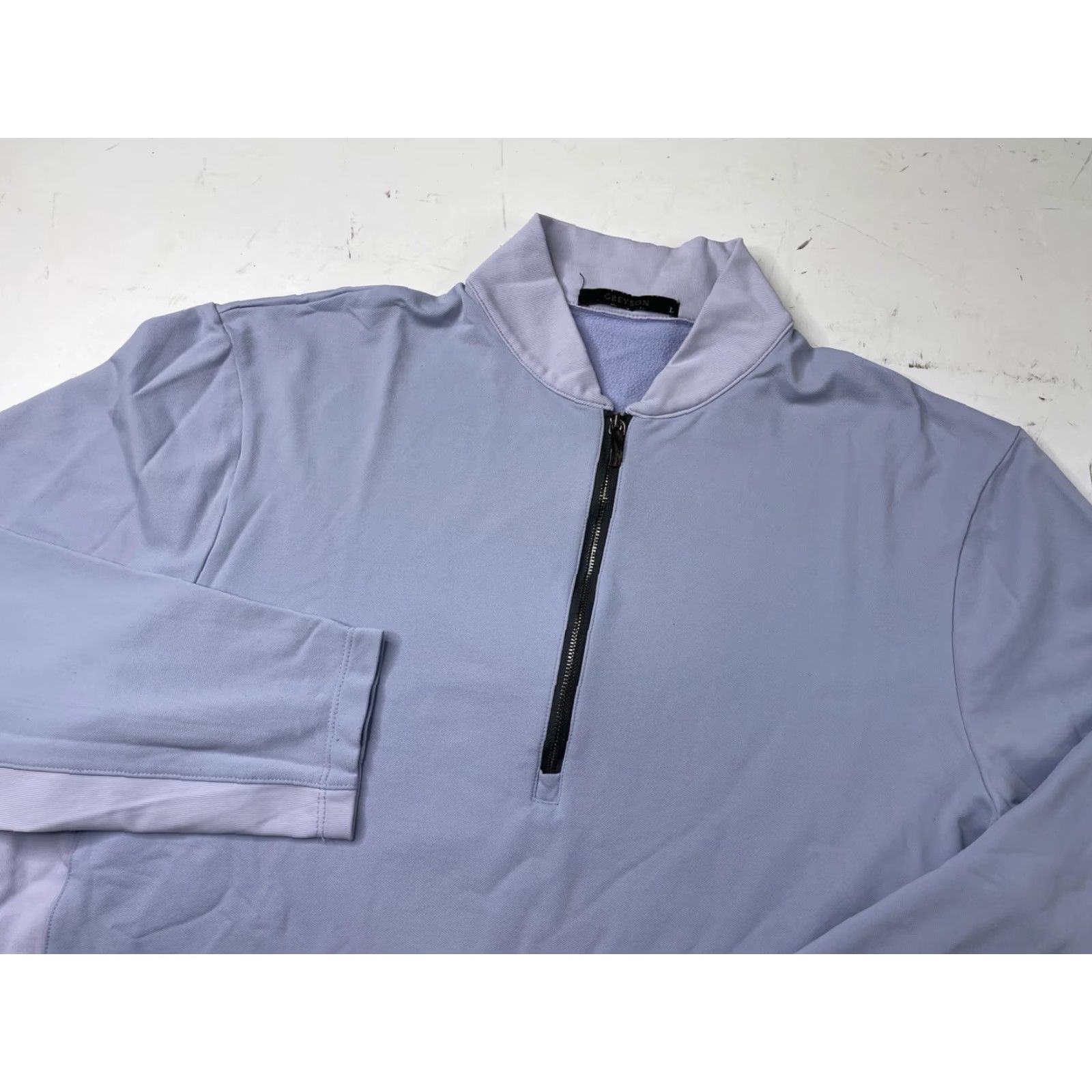 Vintage Greyson Golf Siasconset Men L Long Sleeve 1/4 Zip Pullover Purple Size US L / EU 52-54 / 3 - 2 Thumbnail