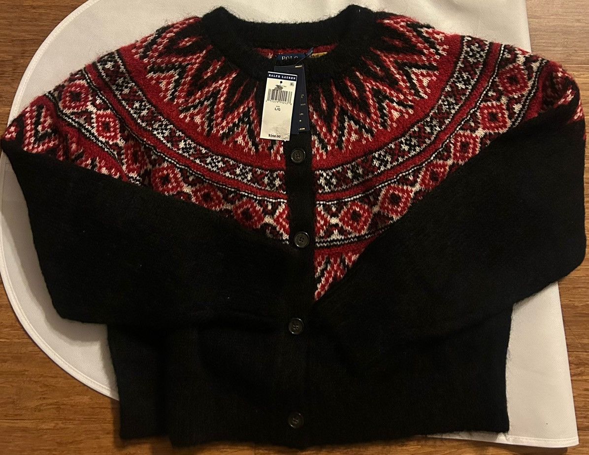 Polo Ralph Lauren Polo Ralph Laure Fair Isle Alpaca Wool-Blend Cardigan size L Size L / US 10 / IT 46 - 6 Thumbnail