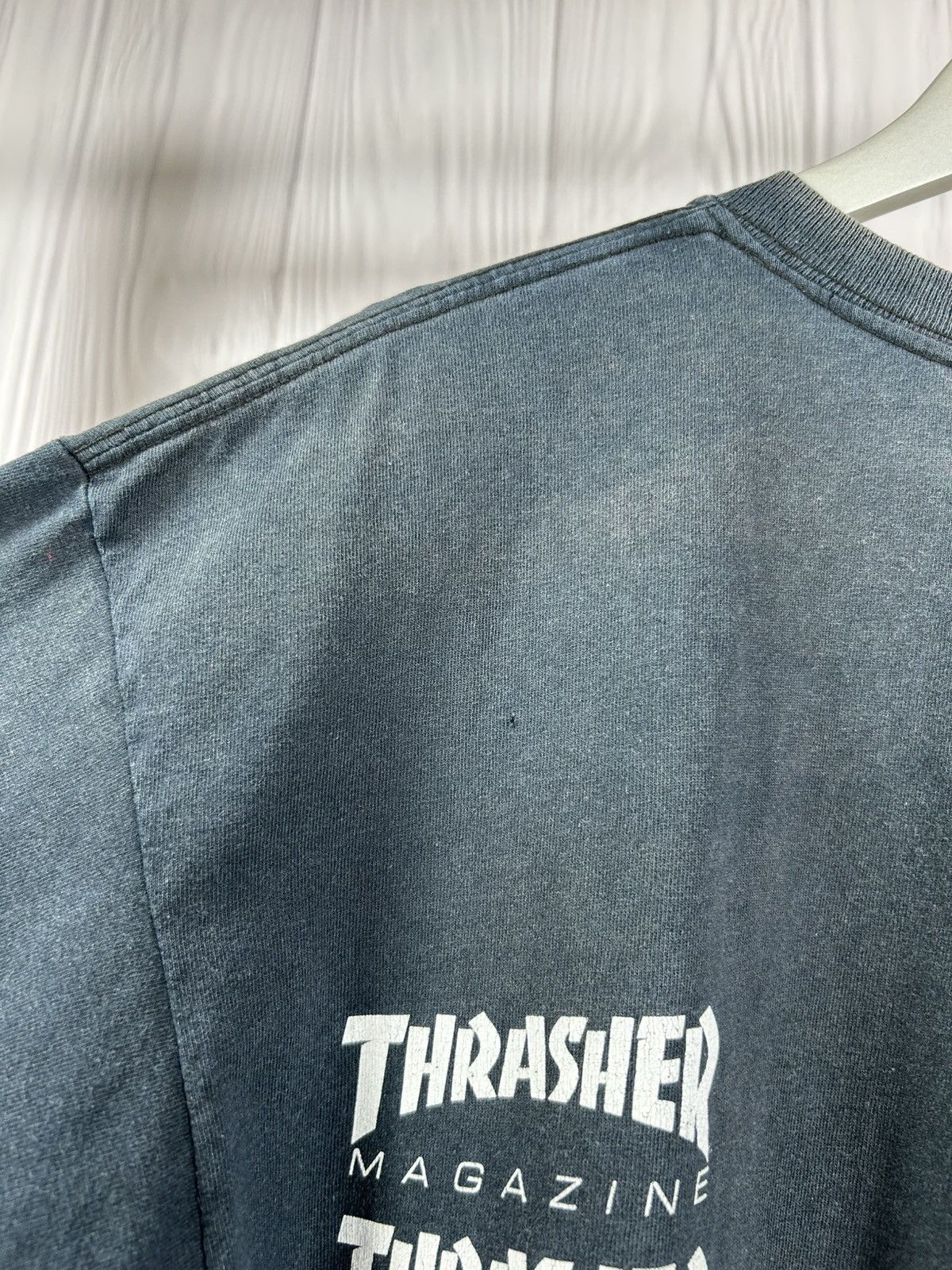 Thrasher × Vintage Vintage Thrasher Pentagram T-Shirt Size L Sunfaded Size US L / EU 52-54 / 3 - 9 Thumbnail