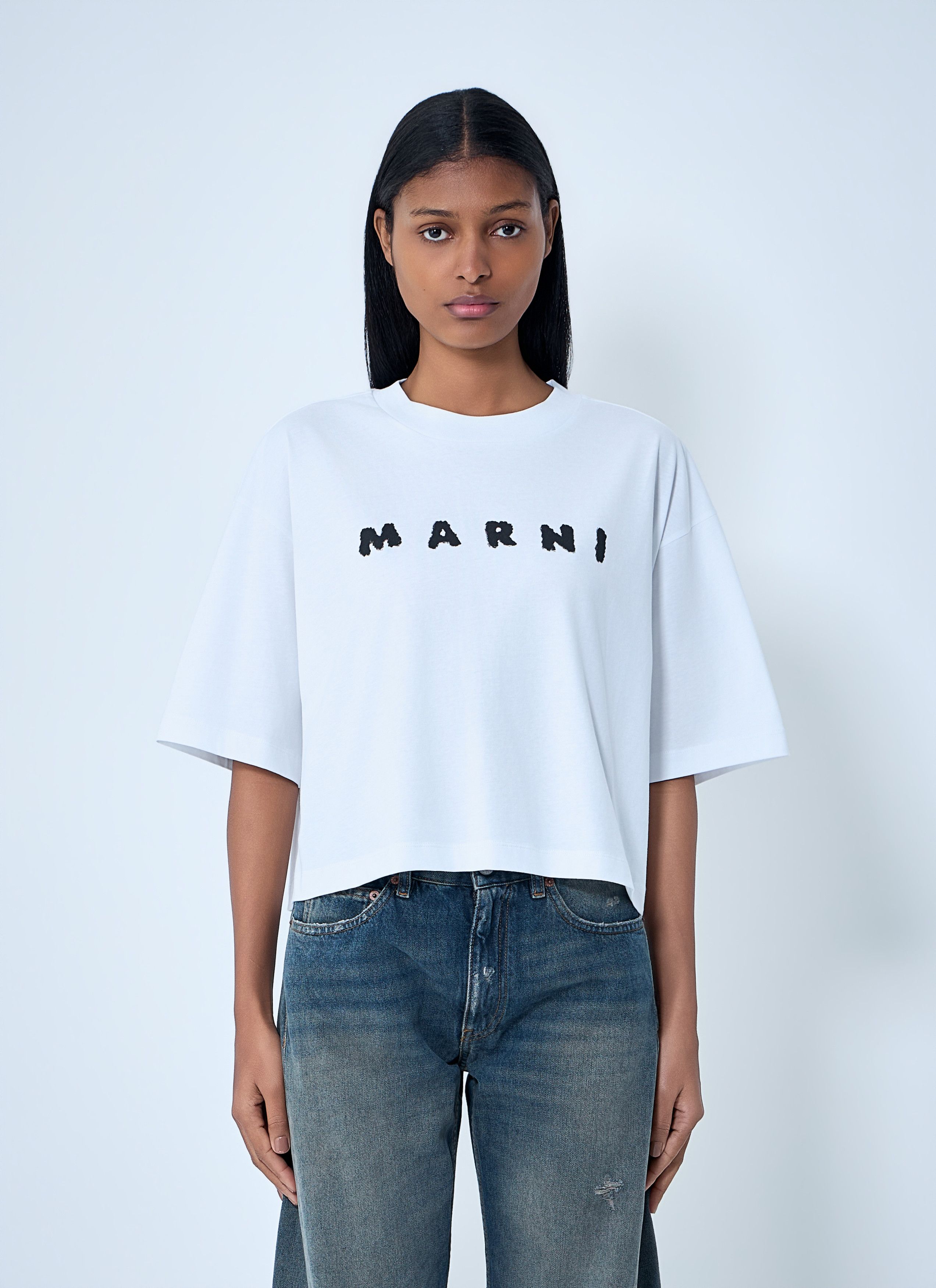 Marni Logo Motif T-Shirt Size M / US 6-8 / IT 42-44 - 1 Thumbnail