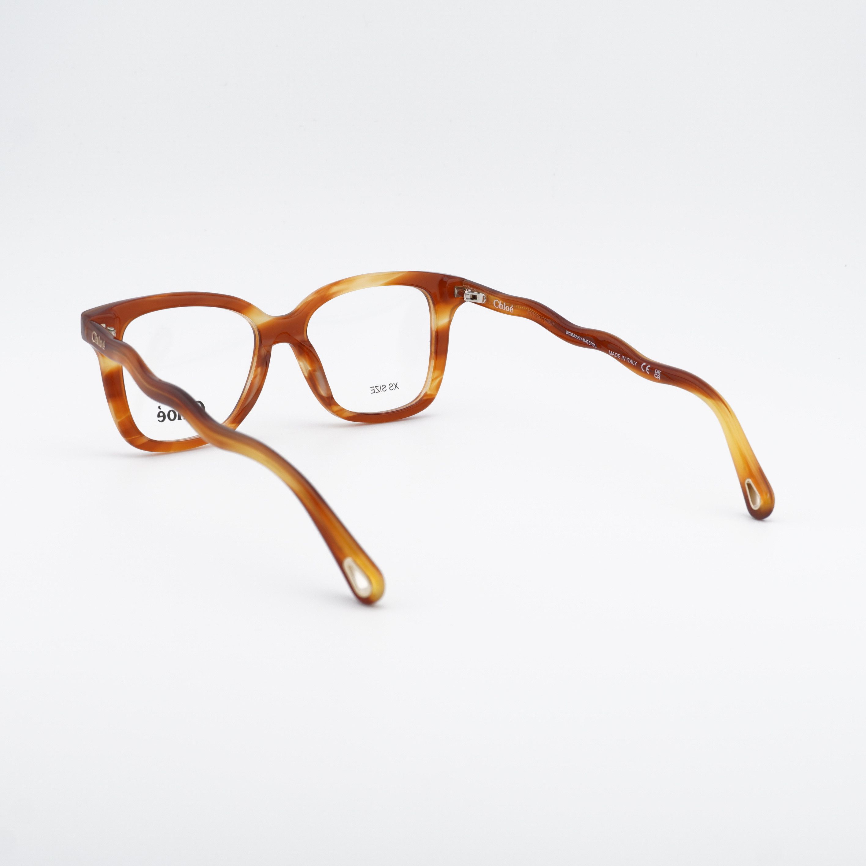 Chloe Chloe CH0090O 002 Eyeglasses Havana 49mm Square Frame Size ONE SIZE - 4 Thumbnail