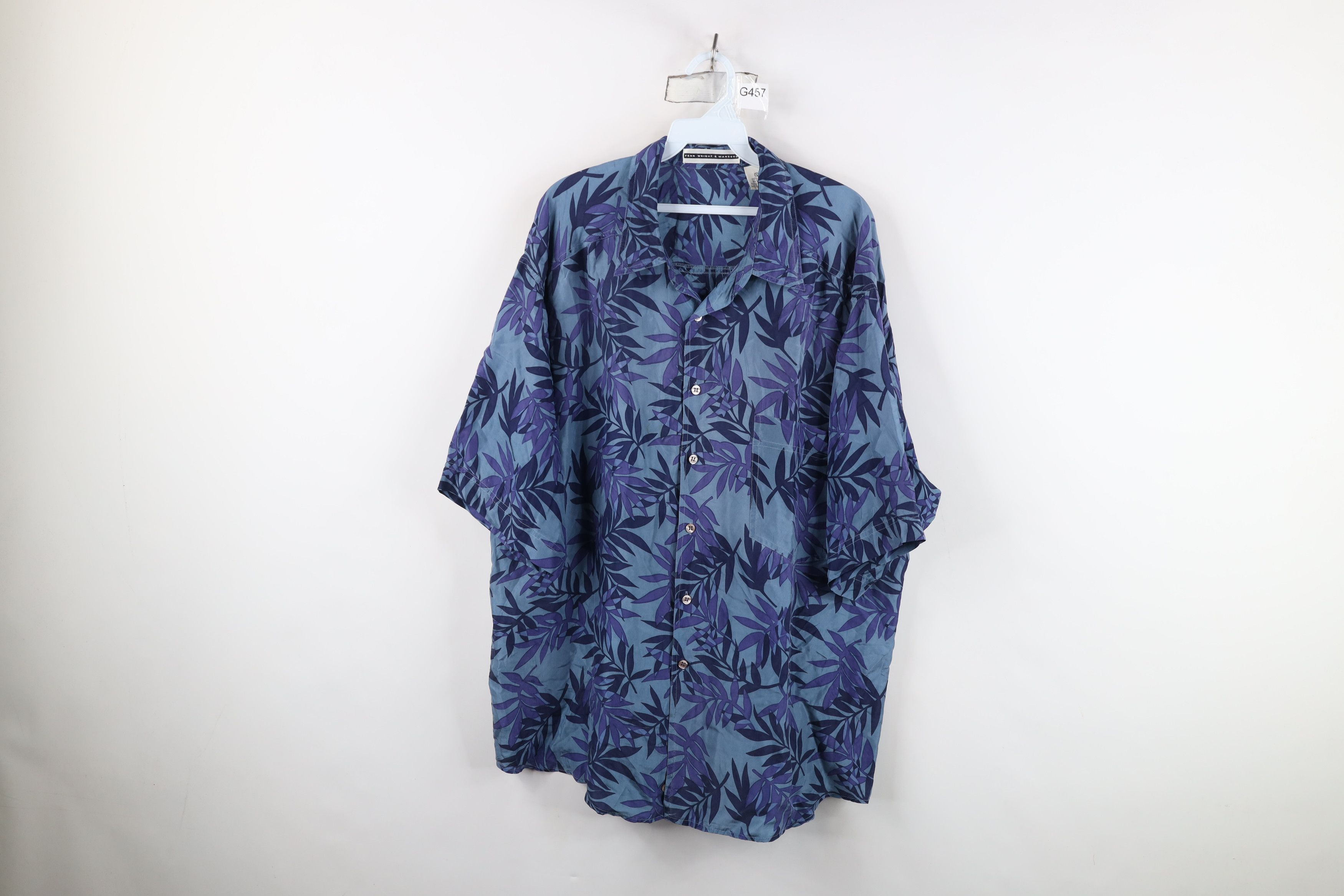 Vintage Vintage 90s Streetwear Leaf Hawaiian Collared Button Shirt Size US XL / EU 56 / 4 - 1 Thumbnail
