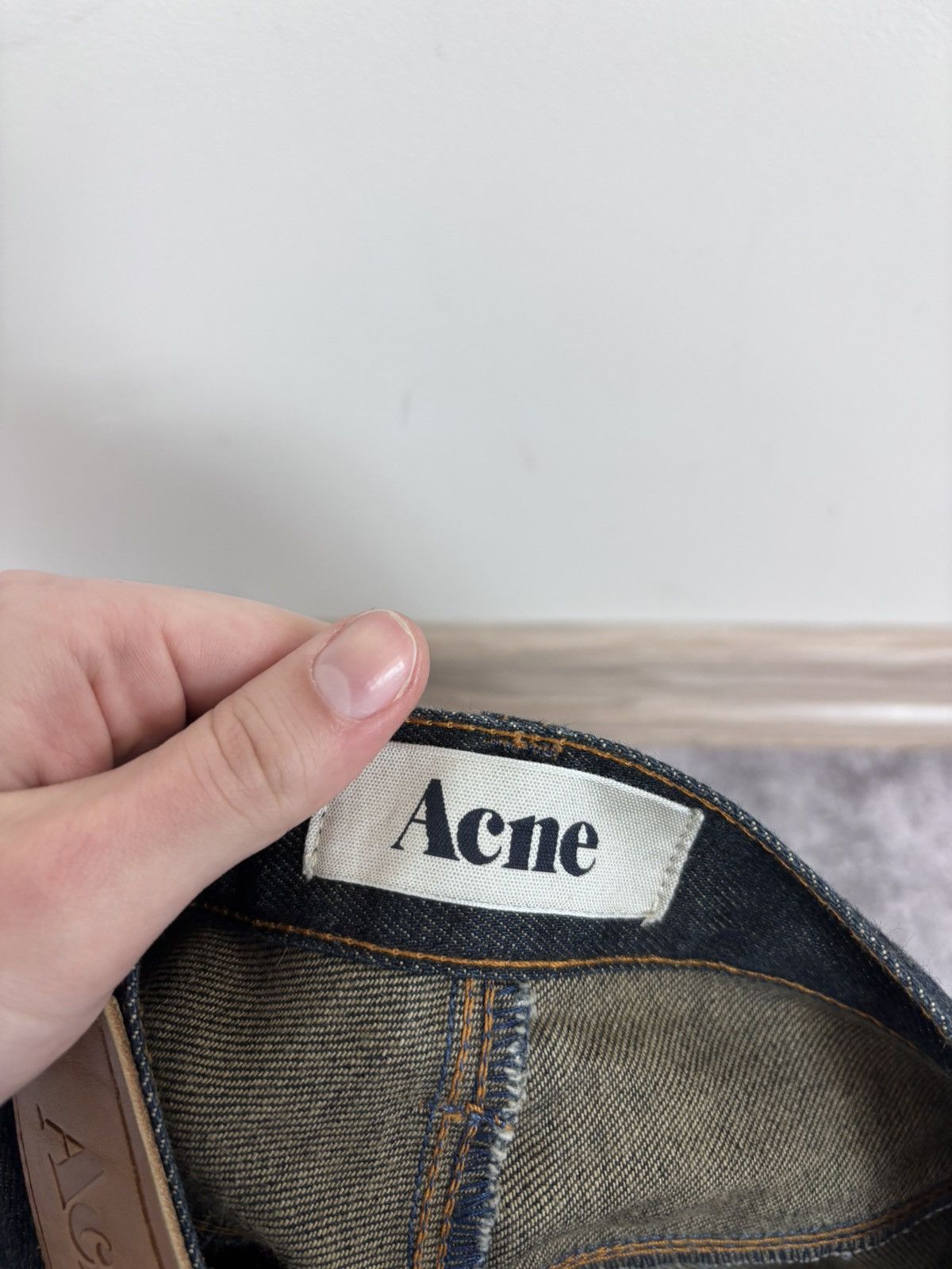 Acne Studios Acne Studios Max Raw Men’s Indigo Navy Blue Denim Jeans Size US 31 - 8 Thumbnail