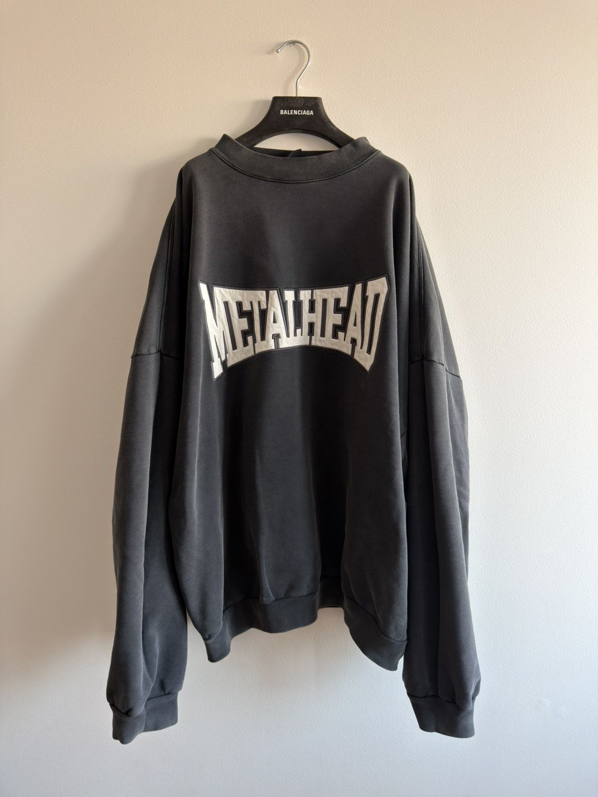 Balenciaga *RARE* BALENCIAGA DEMNA METALHEAD INSIDE OUT CREWNECK LARGE Size US L / EU 52-54 / 3 - 1 Thumbnail