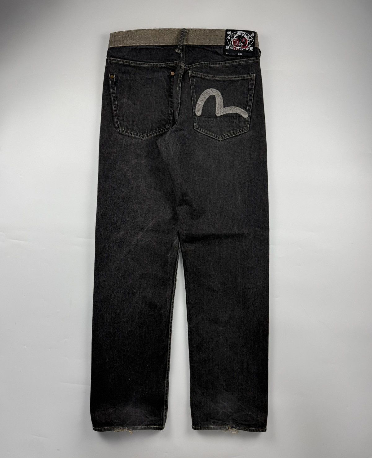 Evisu Evisu Lot 0049 Embroidered Seagull Reversible Jeans Size US 31 - 1 Thumbnail