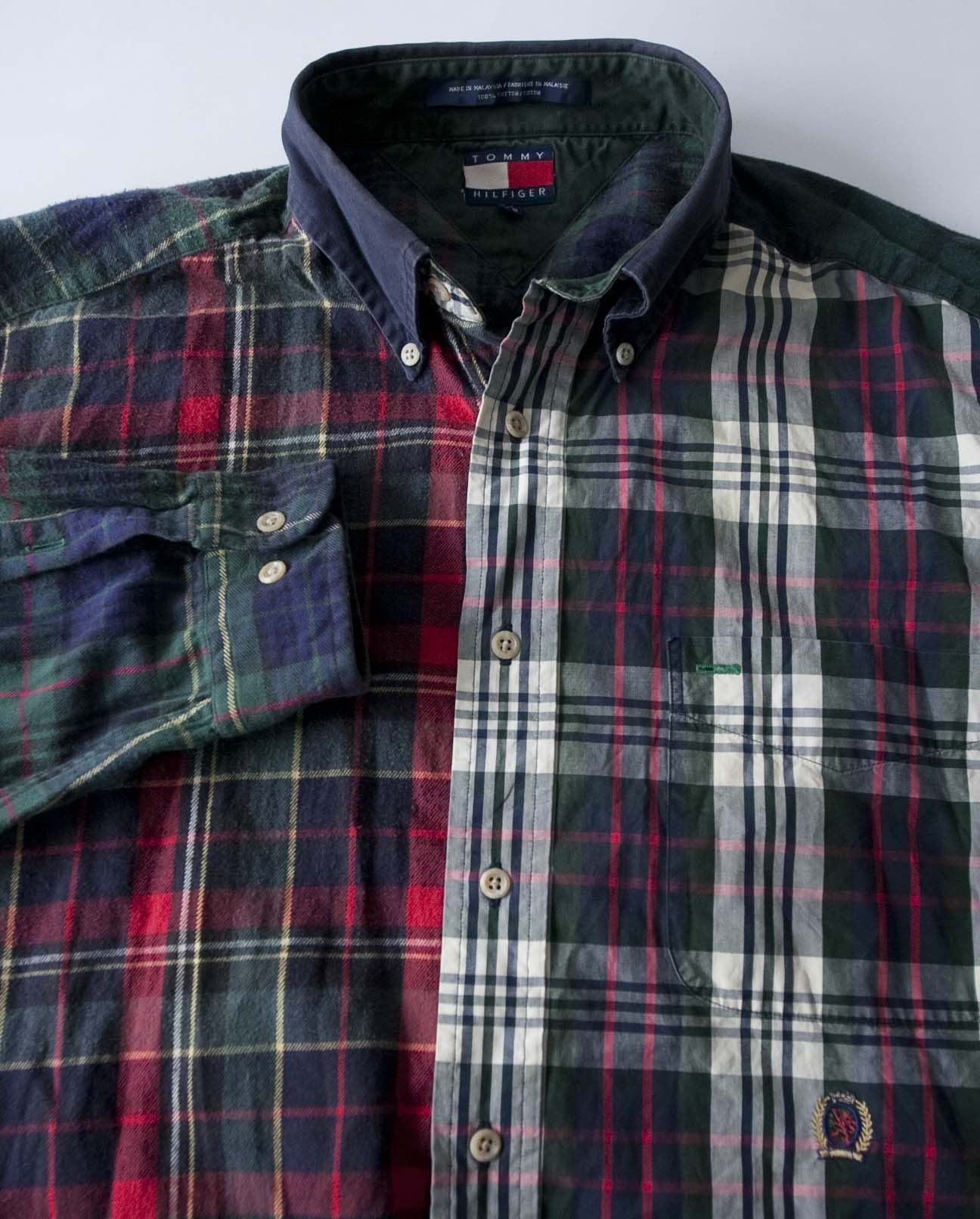Tommy Hilfiger × Vintage Vintage Tommy Hilfiger Shirt Size L /XL Lion Crest Plaid Size US L / EU 52-54 / 3 - 2 Thumbnail