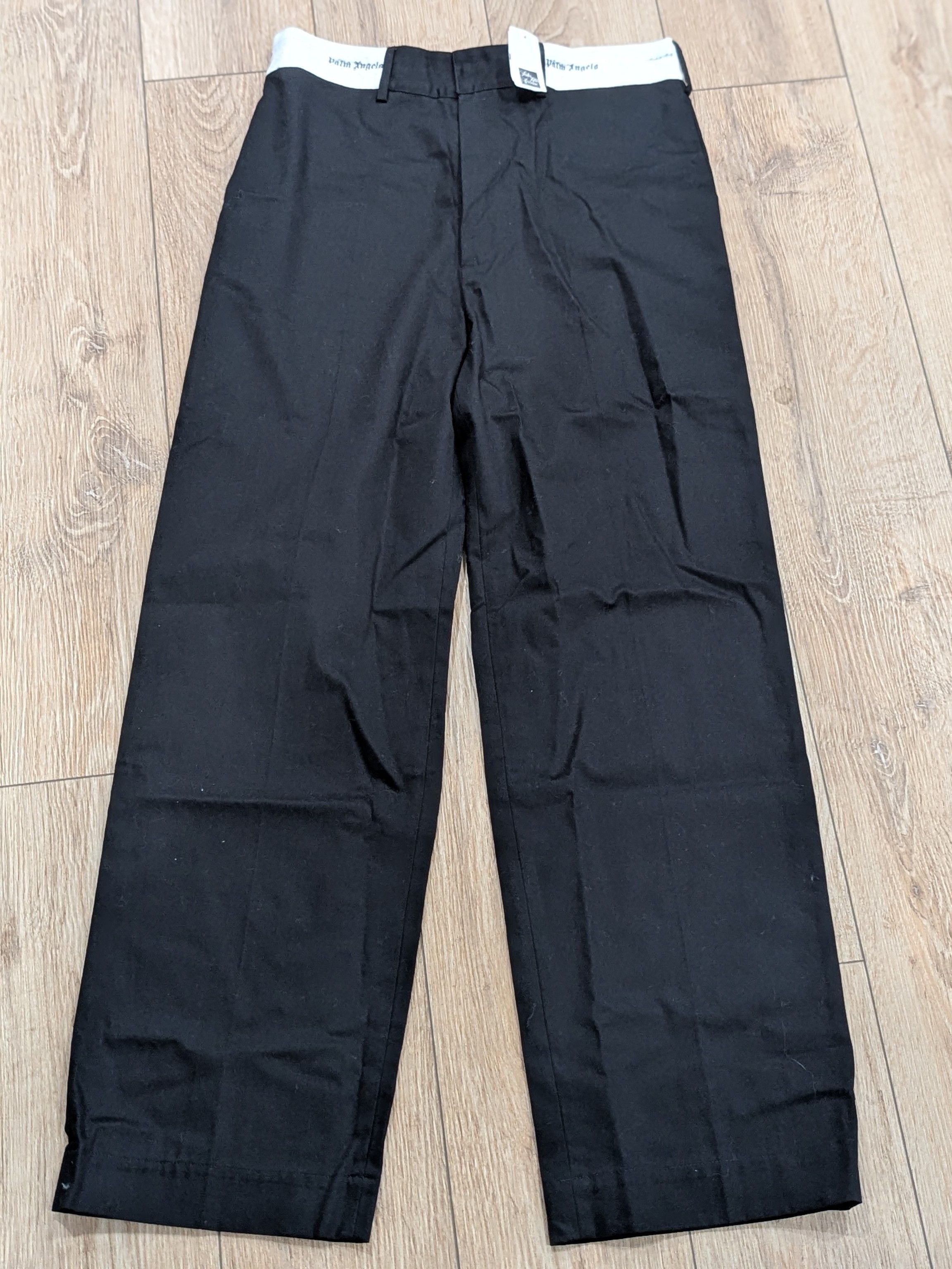 Palm Angels Palm Angels Sartorial Chino Pants Black/Off-White 50 US 34 Size US 34 / EU 50 - 1 Thumbnail