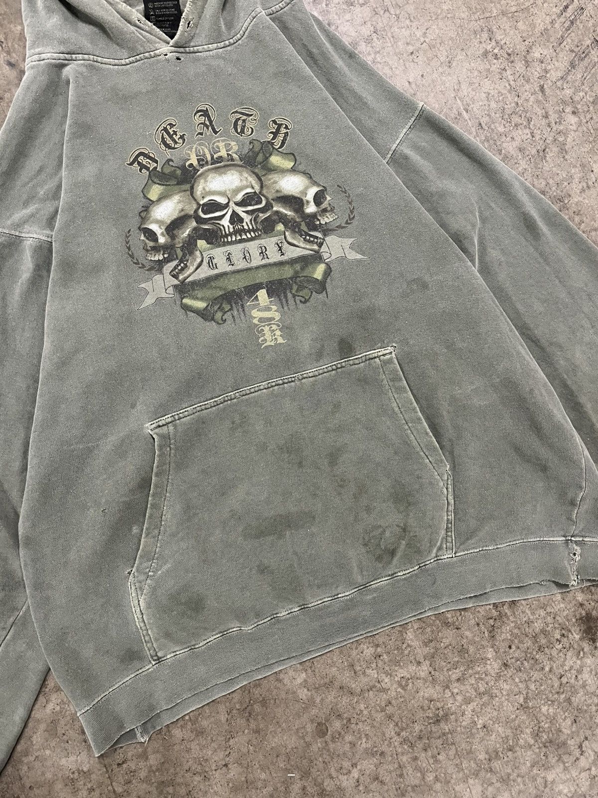 Vintage Y2k top heavy grunge hoodie skater streetwear hype rare Size US L / EU 52-54 / 3 - 5 Thumbnail