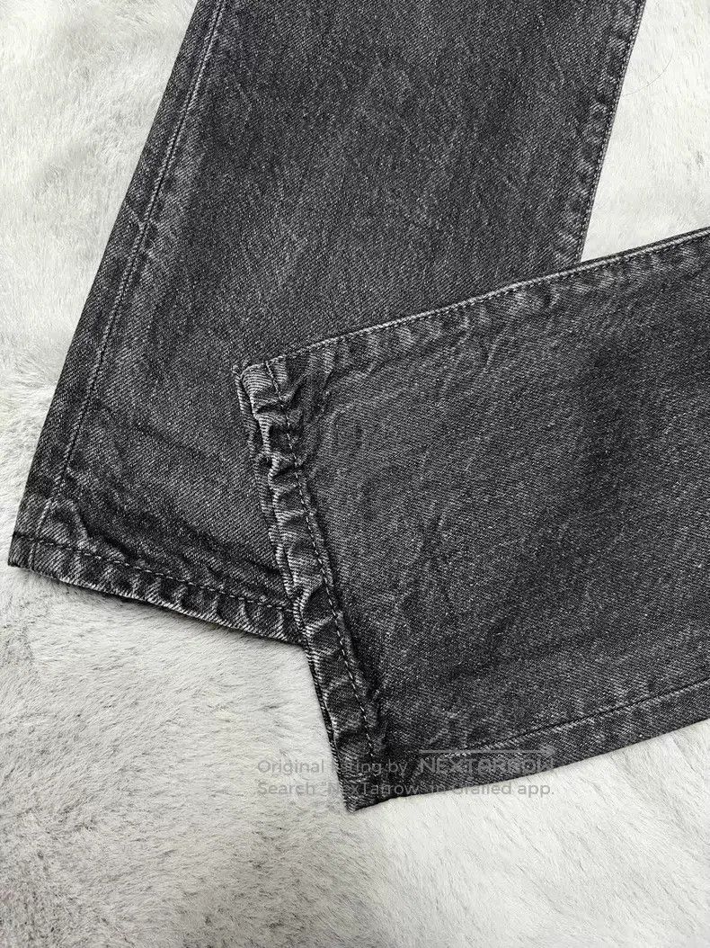 Saint Laurent Paris Saint Laurent Paris Smoke Black Water Ripple Slim Straight Size US 31 - 6 Thumbnail