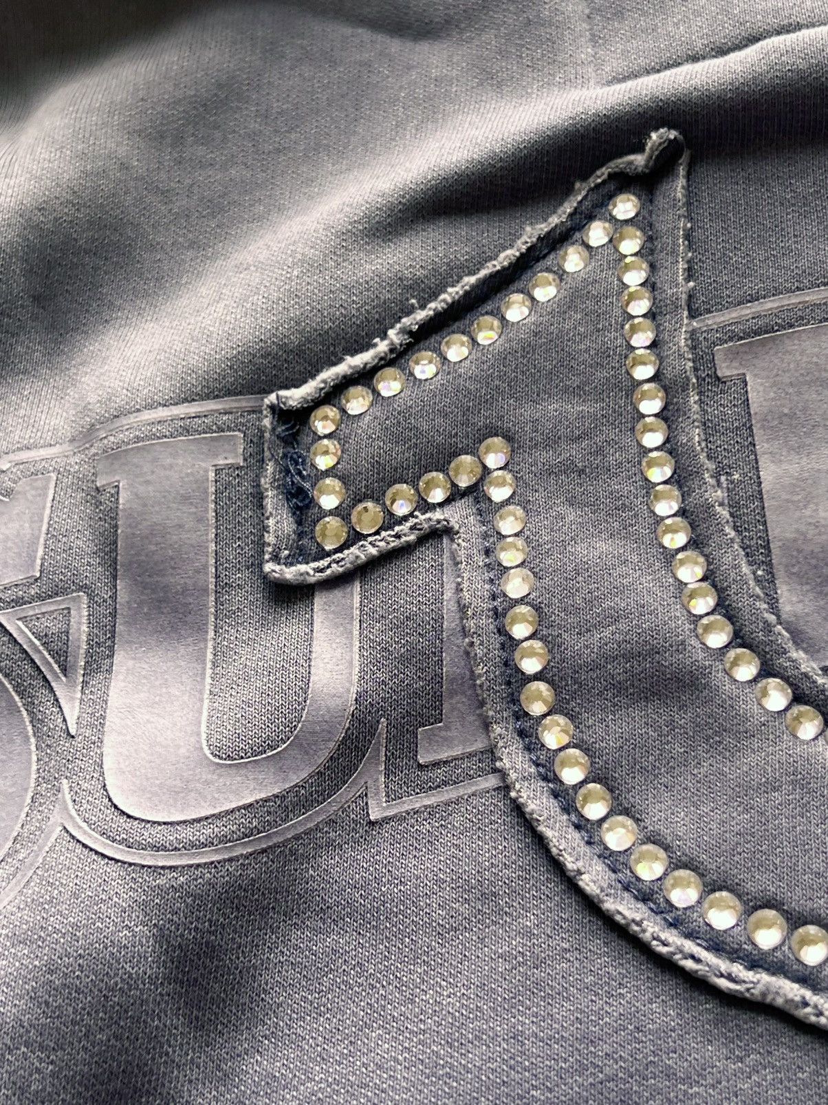 Supreme × True Religion Supreme x True Religion Zip-Up Hoodie blue Indigo rhinestone Size US M / EU 48-50 / 2 - 24 Thumbnail
