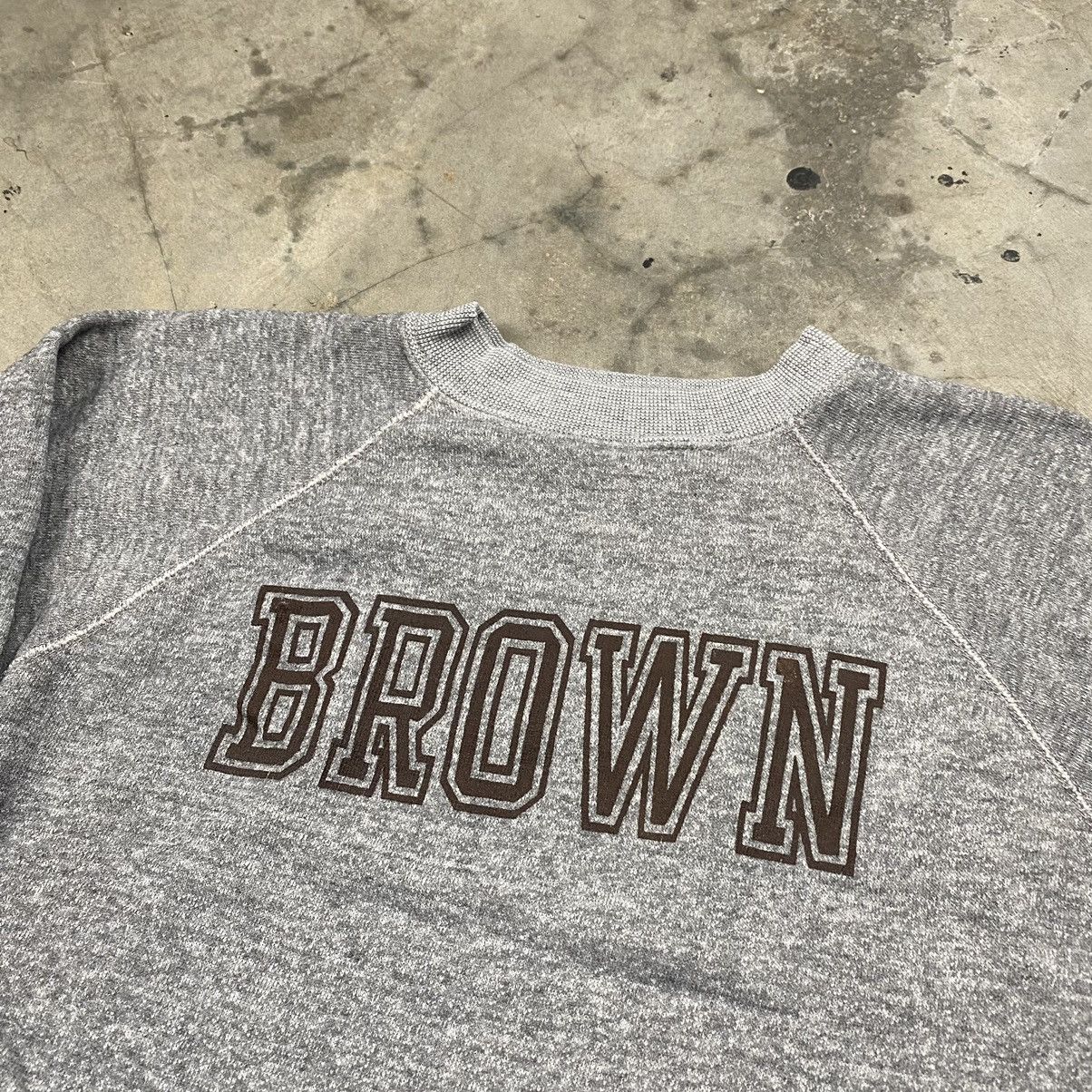 Vintage Archive 80s Brown University Triblend Crewneck Size US M / EU 48-50 / 2 - 2 Thumbnail