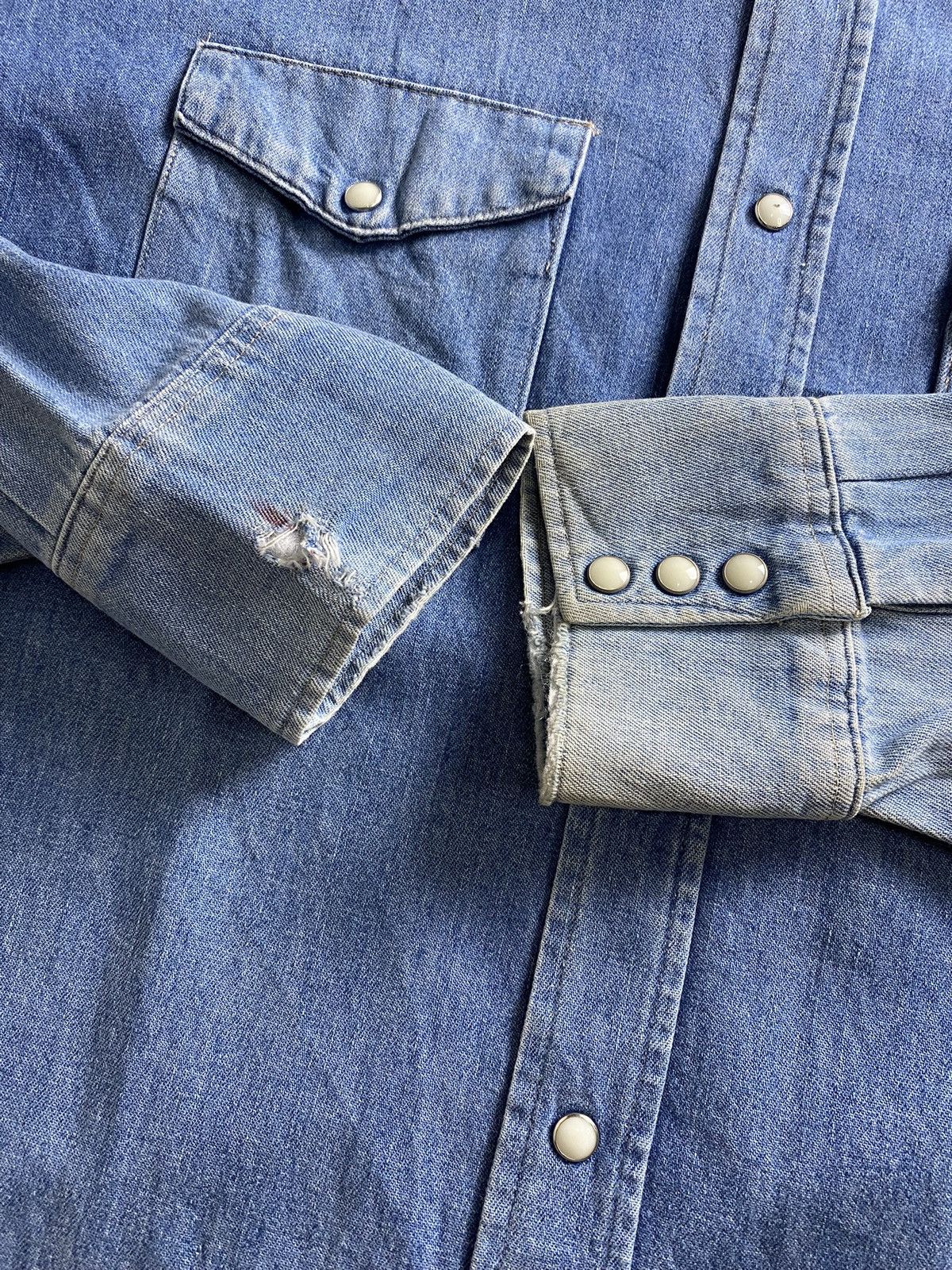 Vintage Vintage 80s Prentiss Denim Western Shirt Size US L / EU 52-54 / 3 - 5 Thumbnail