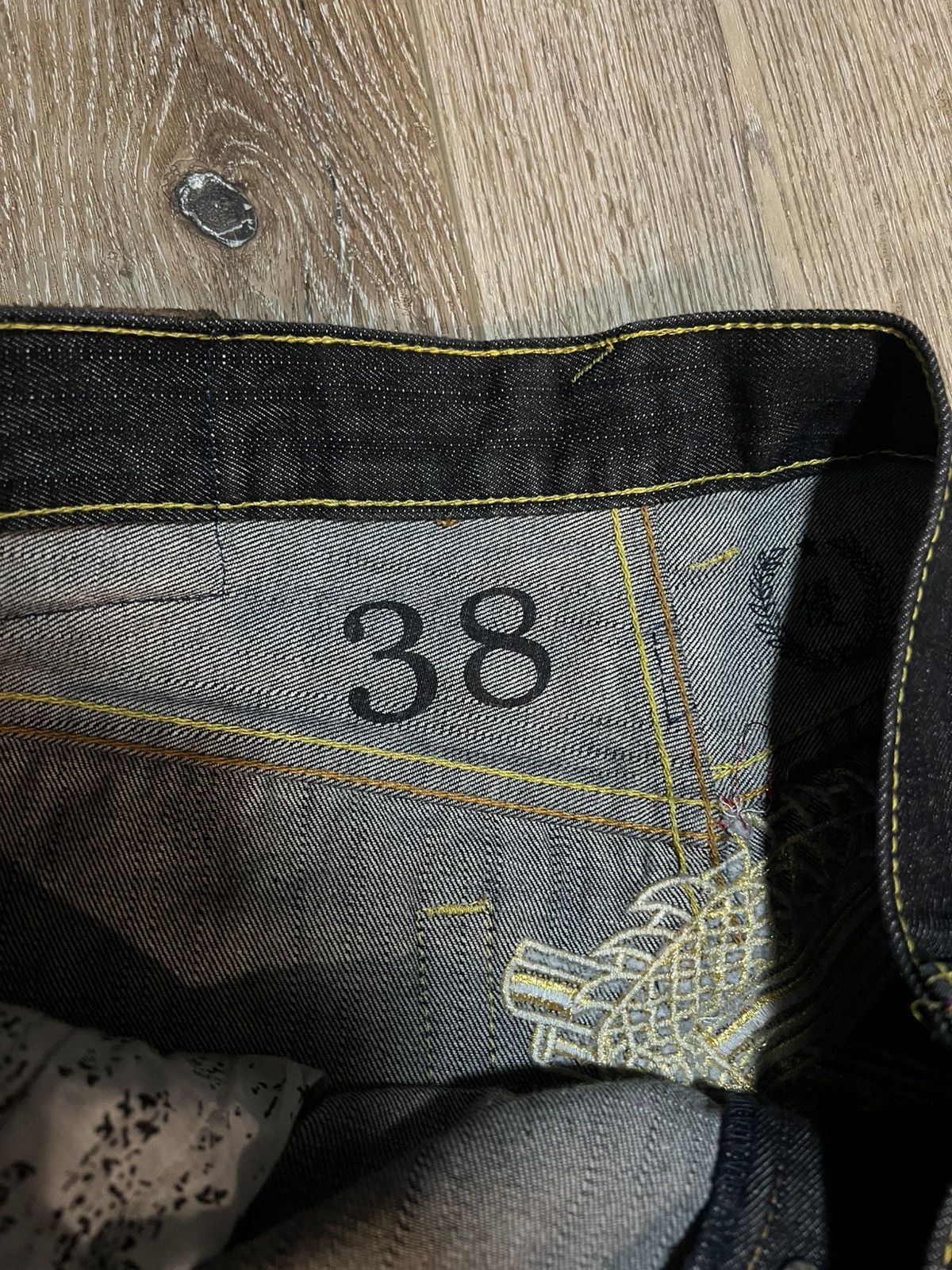 RMC Jeans Y2K EMBROIDERED BAGGY JEANS Size US 38 / EU 54 - 6 Thumbnail