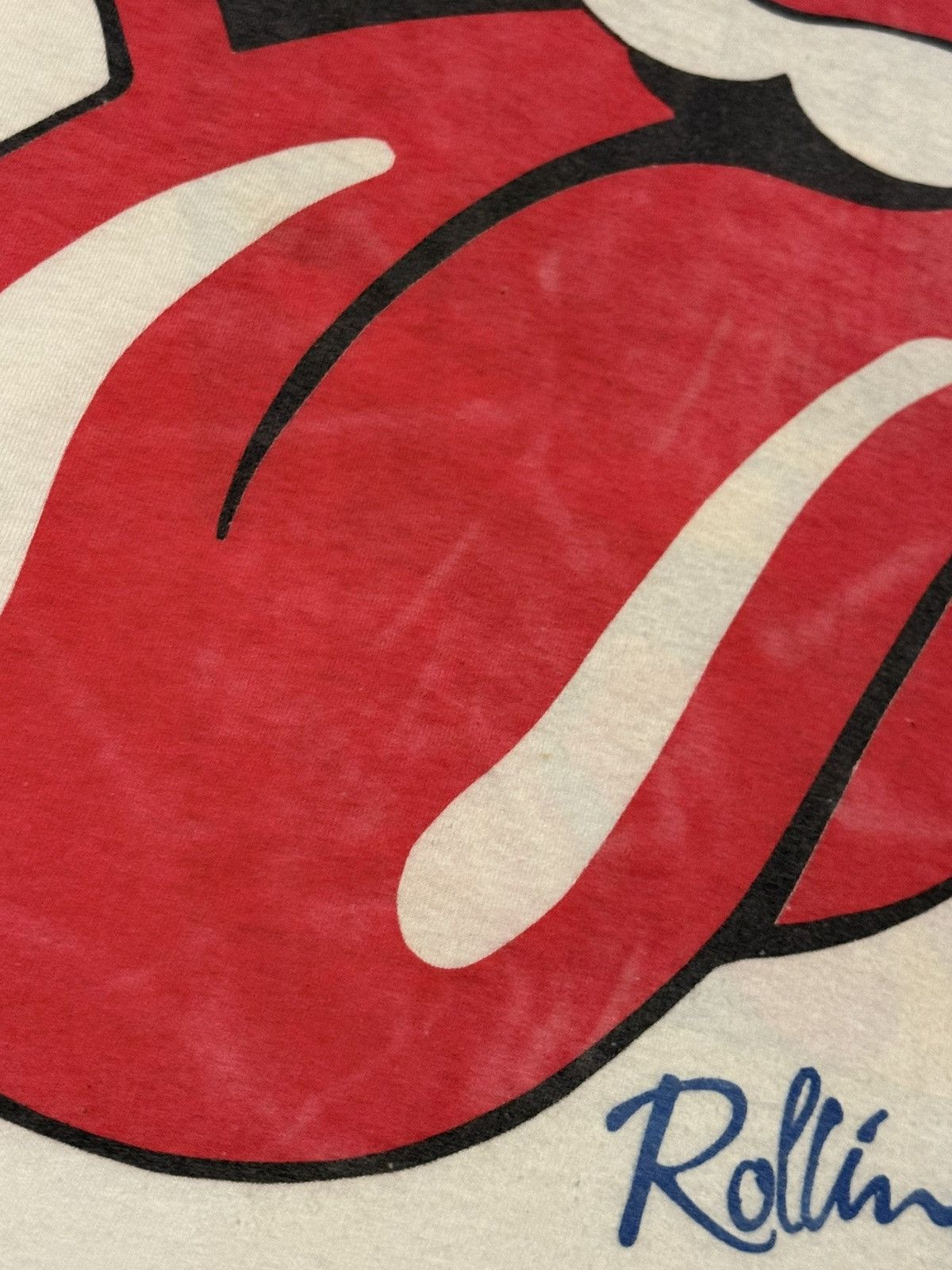 The Rolling Stones Vintage Rolling Stones Guns & Roses Steel Wheels ‘89 T-Shirt Size US XL / EU 56 / 4 - 4 Thumbnail