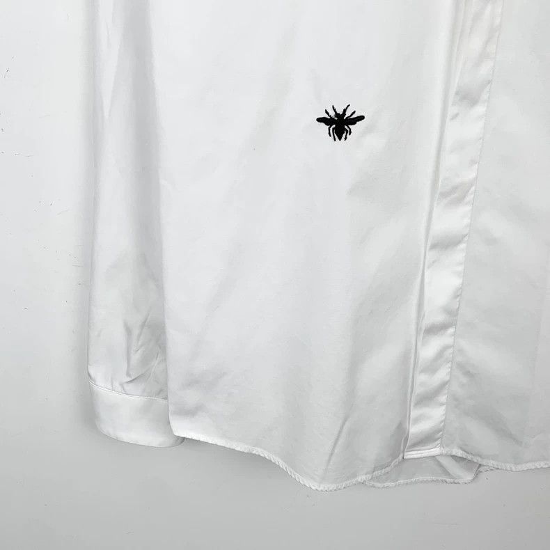 Dior Dior Size 39 White little bee embroidered cotton long-sleev Size US XXS / EU 40 - 4 Thumbnail