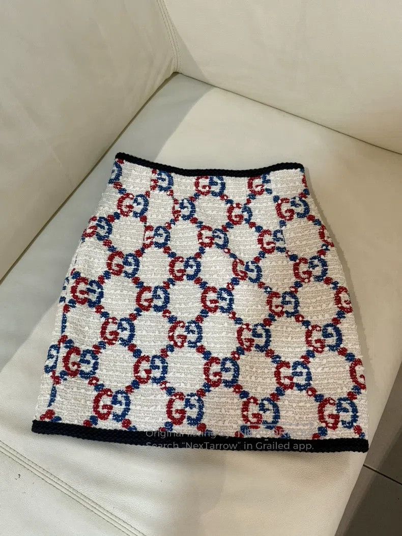 Gucci Gucci Full print double G short skirt Size 24" / US 00 / IT 34 - 1 Thumbnail