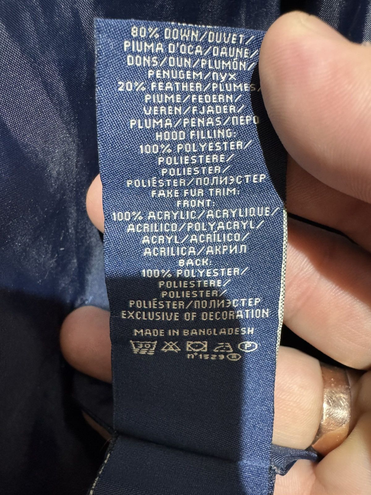 Polo Ralph Lauren × Vintage Very Rare Polo Jeans CO Ralph Lauren Faur Fur Feather Down Size L / US 10 / IT 46 - 24 Thumbnail