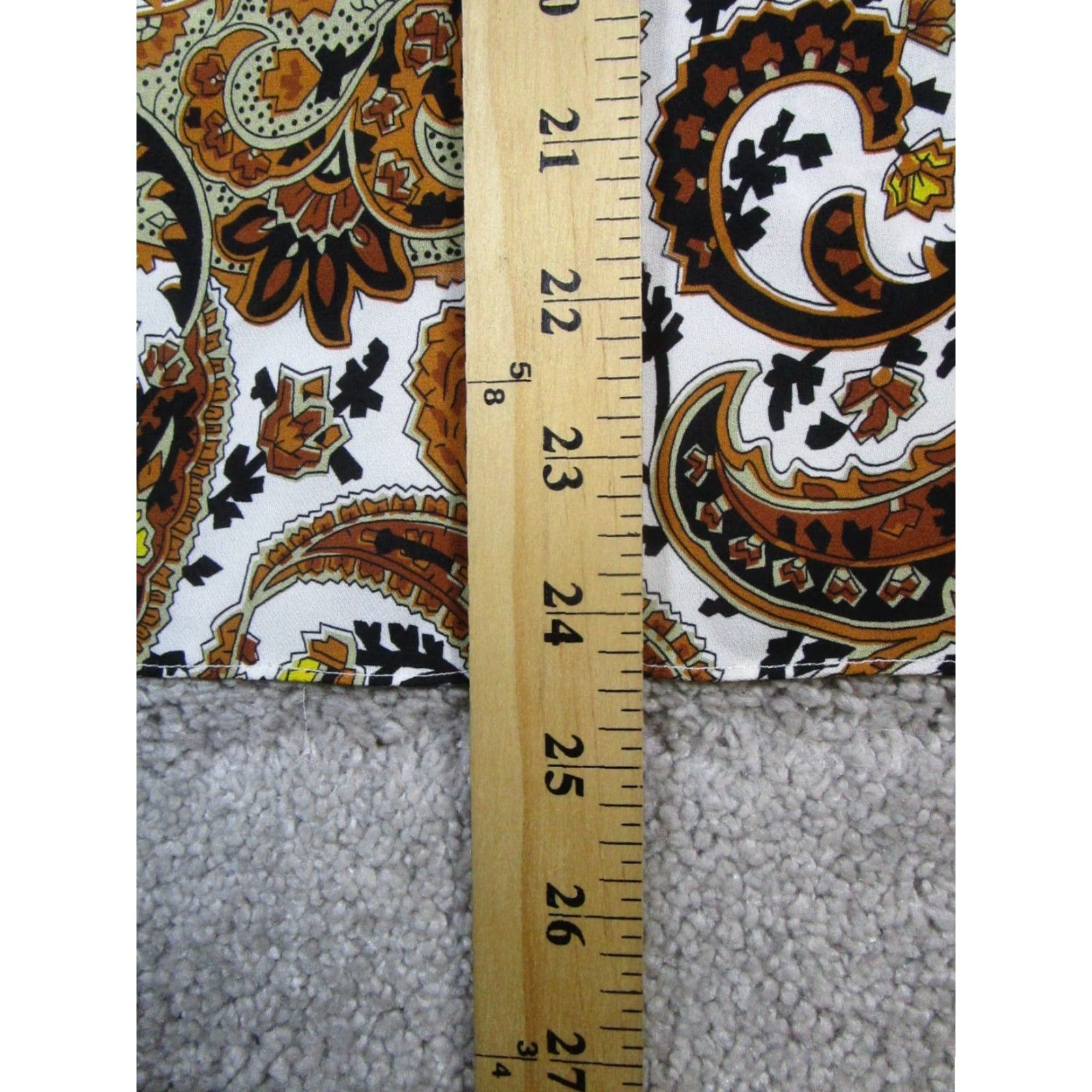 KOBI HALPERIN VINTAGE Kobi Halperin Silk Tunic Shirt Womens XS Long Sleeve Paisley Brown Yellow White 90s Dress Blouse Size XS / US 0-2 / IT 36-38 - 8 Thumbnail