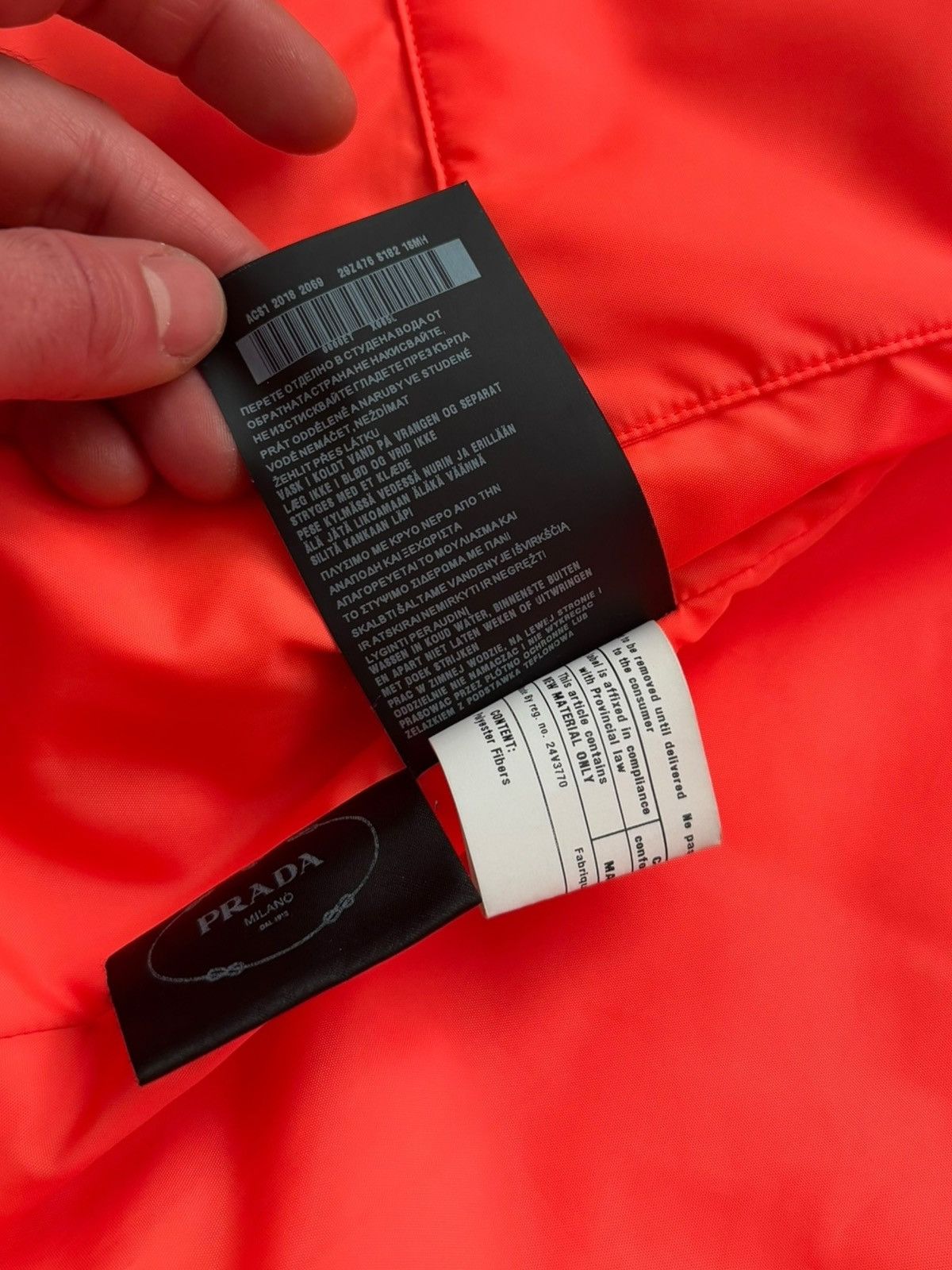 Prada Lines Rossa Fluorescent Tangerine Insulated Parka Size US S / EU 44-46 / 1 - 15 Thumbnail