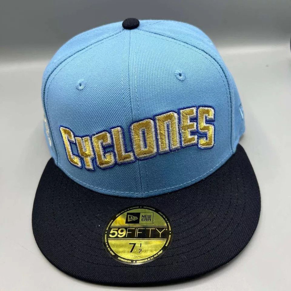 New Era Brooklyn Cyclones Hat Men 7 1/2 Blue Gray MiLB Snap Back Cap Size ONE SIZE - 3 Thumbnail