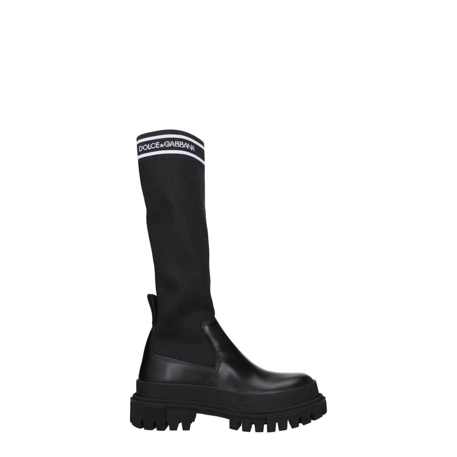 Dolce & Gabbana ob1o1e1124 Leather Boots in Black Size US 6.5 / IT 36.5 - 1 Thumbnail