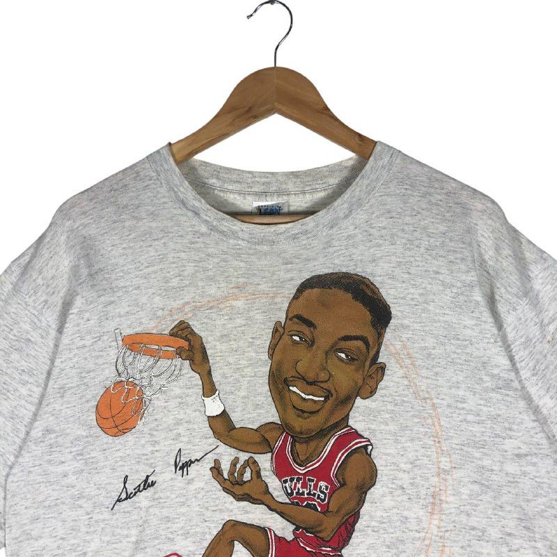 Vintage Vintage Scottie Pippen Chicago Bulls T-Shirt Size US L / EU 52-54 / 3 - 2 Thumbnail