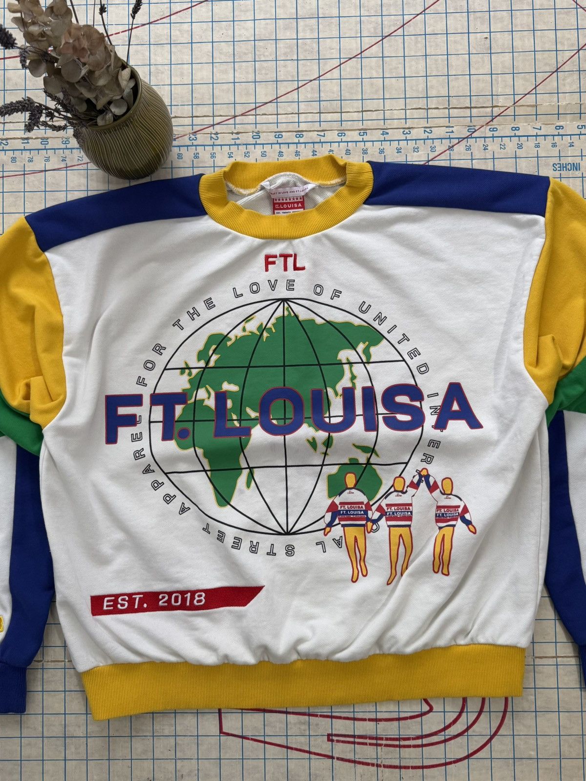 Other Ft. Louisa FTL Multi Color Panel Crewneck Sweater Medium Size US M / EU 48-50 / 2 - 4 Thumbnail