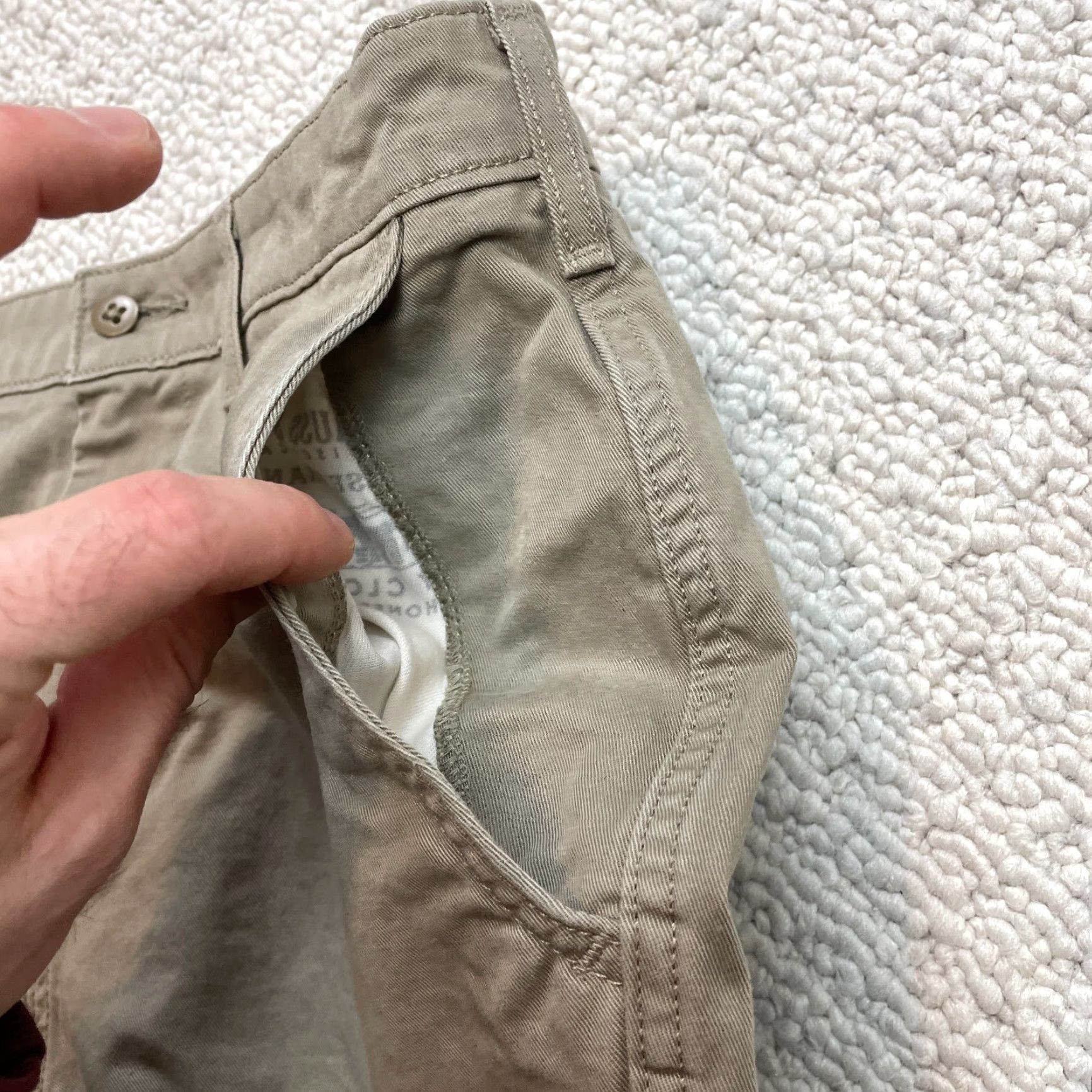 Levi's Levi's Chino Pants Men 32x32 Brown Beige Regular Straight Plain Solid Trousers Size US 32 / EU 48 - 7 Thumbnail