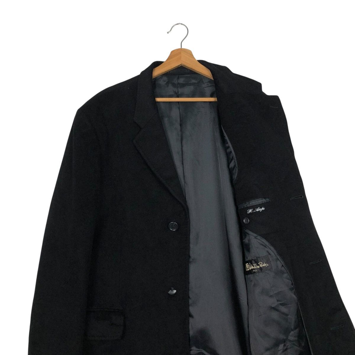 Japanese Brand 🔥VINTAGE WOOL LONG JACKET VALENTINO RUDY ISSEY MIYAKE Size US M / EU 48-50 / 2 - 15 Thumbnail
