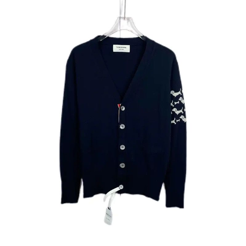 Thom Browne Thom Browne Black Long Sleeve Cotton Pullover 0089 Size S / US 4 / IT 40 - 1 Thumbnail