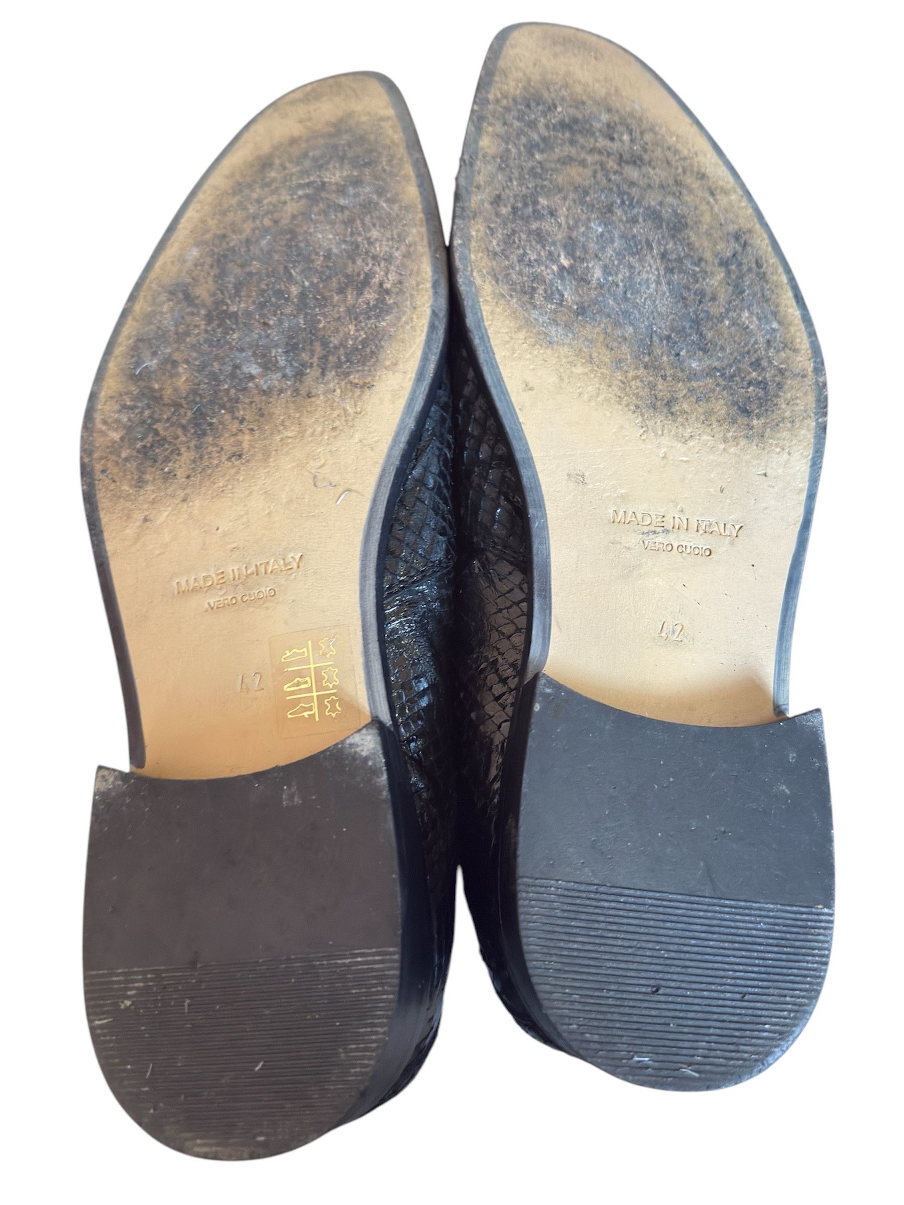 ? Versace Collection loafers python leather black
