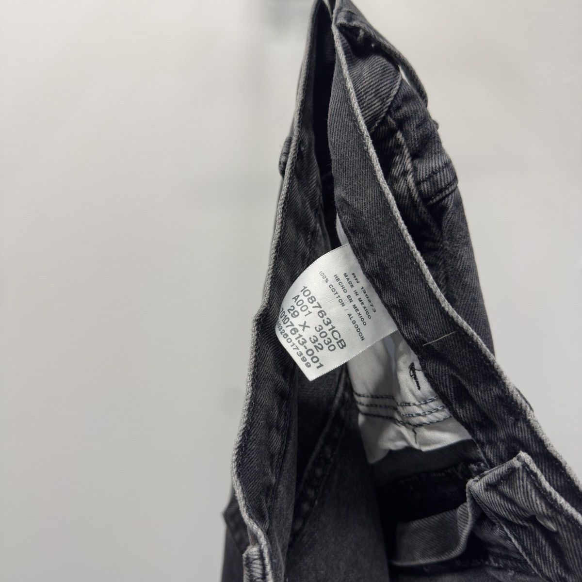 Vintage Thrashed Faded Distressed Black Jeans ERD Grunge Chrome Size US 28 / EU 44 - 9 Thumbnail