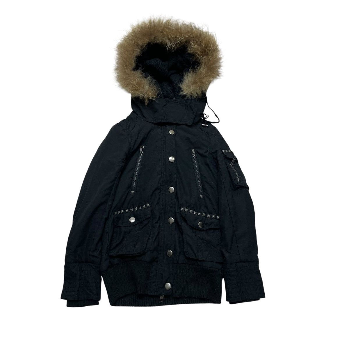 Japanese Brand × LIZ LISA × Le Grande Bleu (L.G.B.) 💥Cecil Mc Bee Faux Fur Parka Bondage Punker Jacket Size M / US 6-8 / IT 42-44 - 1 Thumbnail