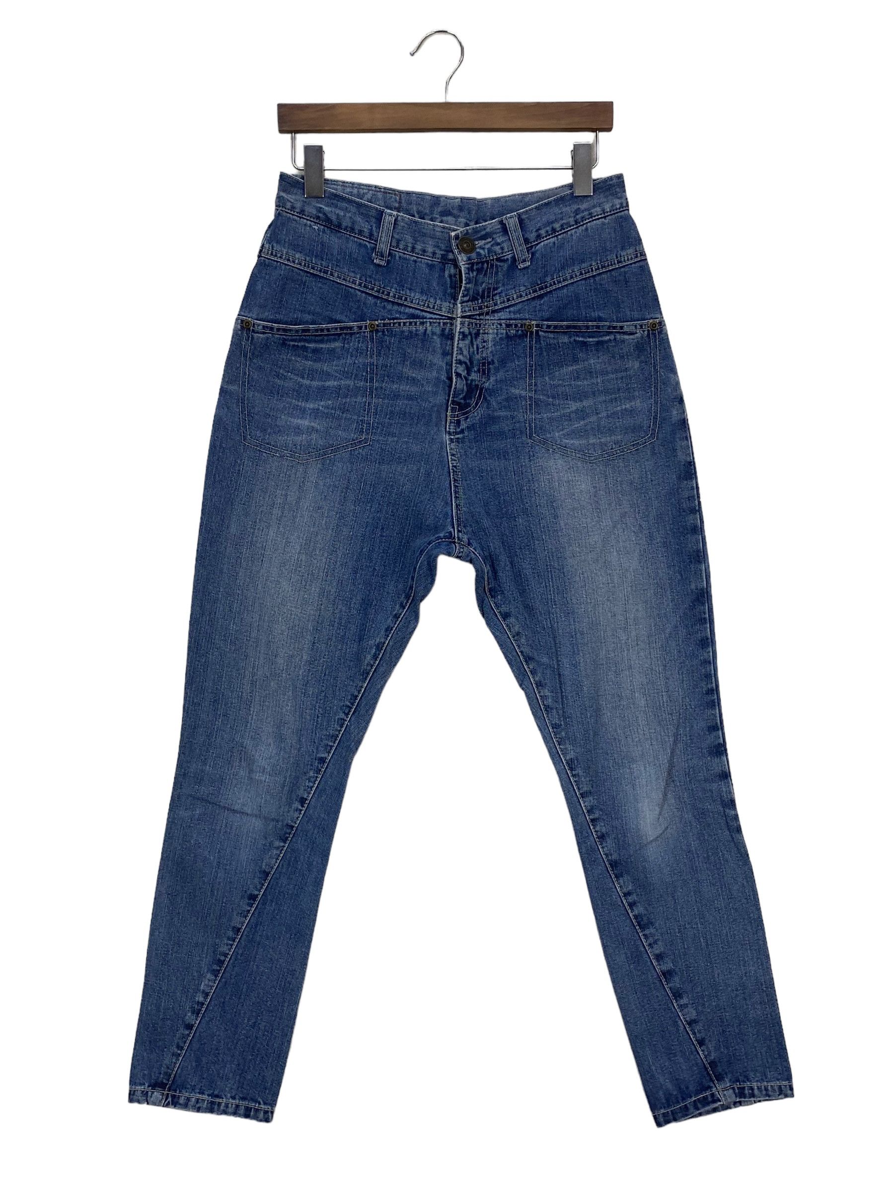 Japanese Brand Mili Mili Baker Pocket Drop Crotch Jeans Size US 30 / EU 46 - 2 Thumbnail