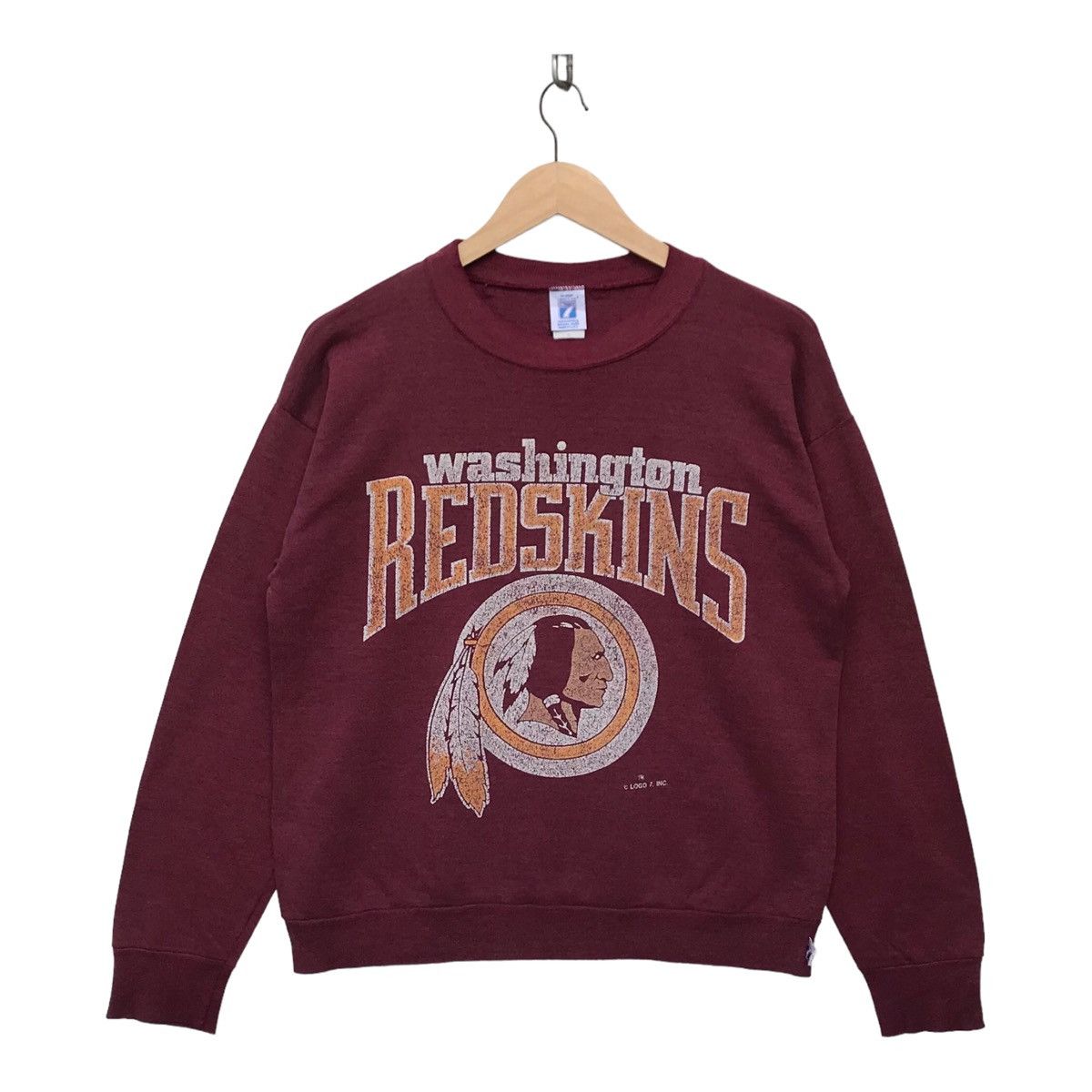 image of Vintage Washington Redskins Logo 7 Nfl Sweatshirt, Men's (Size Small)