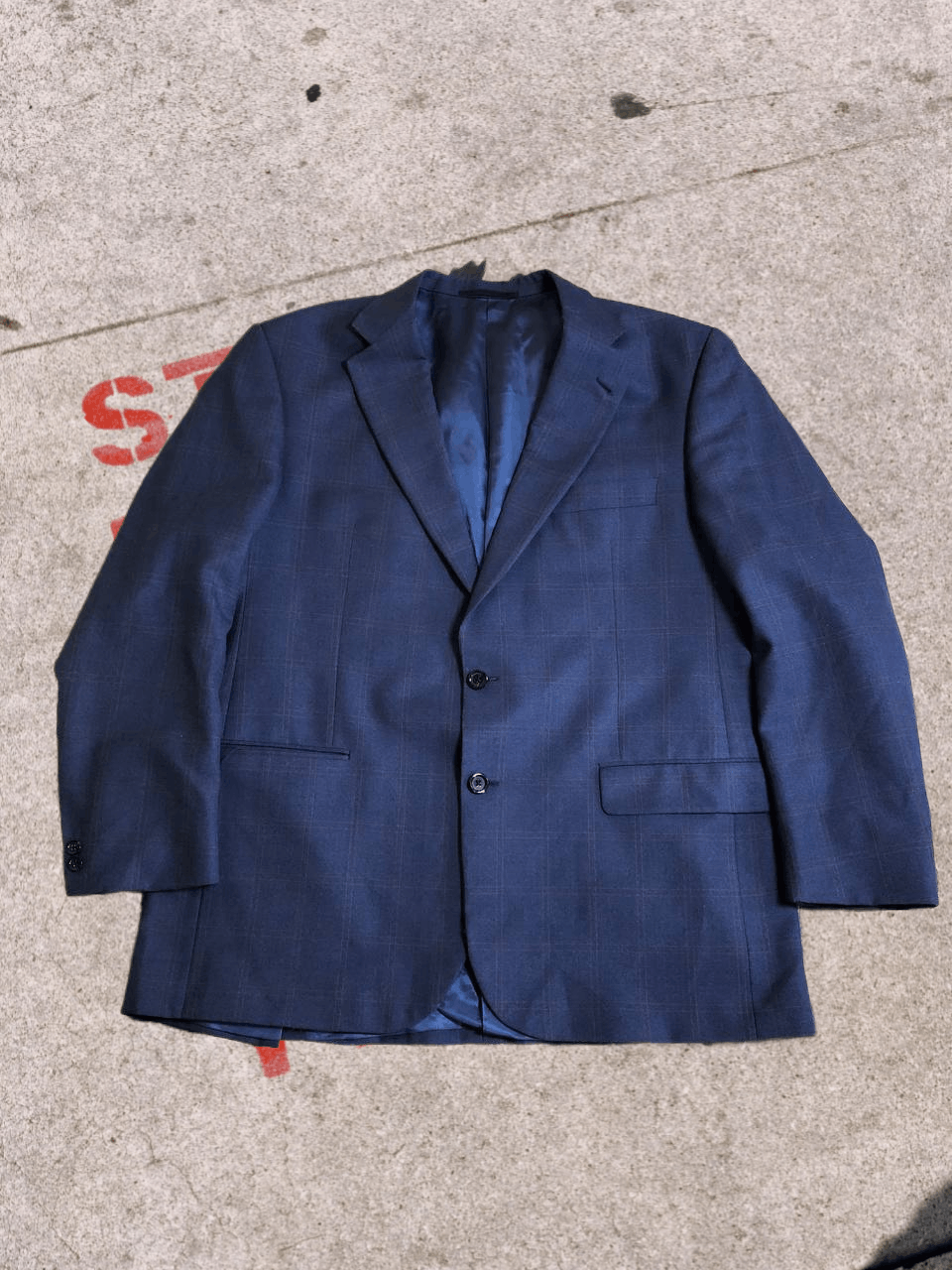 Burberry Burberry Men's Blue Suit Jacket Size 44 LNG Designer Blazer Size 44L - 1 Thumbnail
