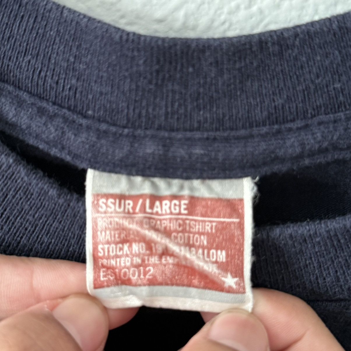 Supreme Supreme Men's Black and Navy T-shirt Size US L / EU 52-54 / 3 - 4 Thumbnail