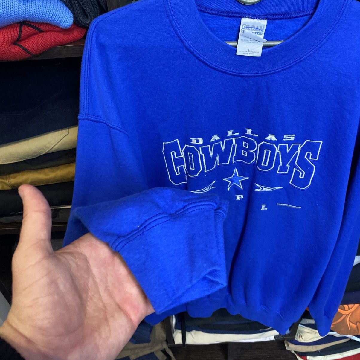 NFL Vintage NFL Dallas Cowboys Big logo 90’s rare sweatshirt Size US L / EU 52-54 / 3 - 5 Thumbnail