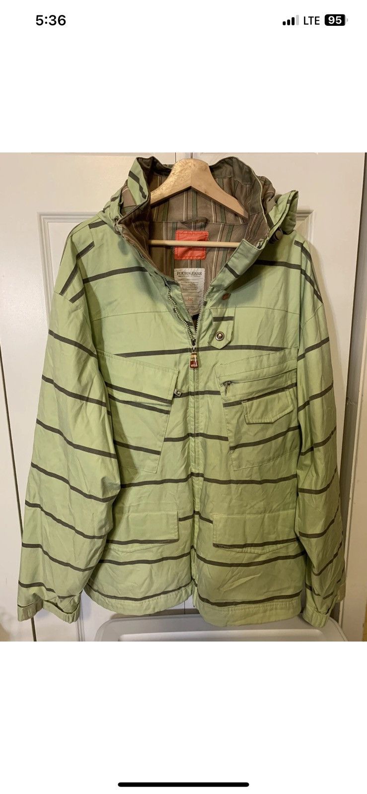 FOURSQUARE Foursquare mens sz L snowboard 10k outerwear hooded jacket Size US L / EU 52-54 / 3 - 3 Thumbnail