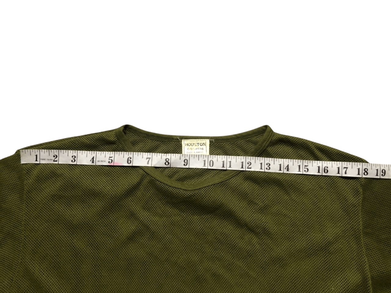 Japanese Brand Vintage Houston Mesh T-shirt Army Green Size US M / EU 48-50 / 2 - 19 Thumbnail
