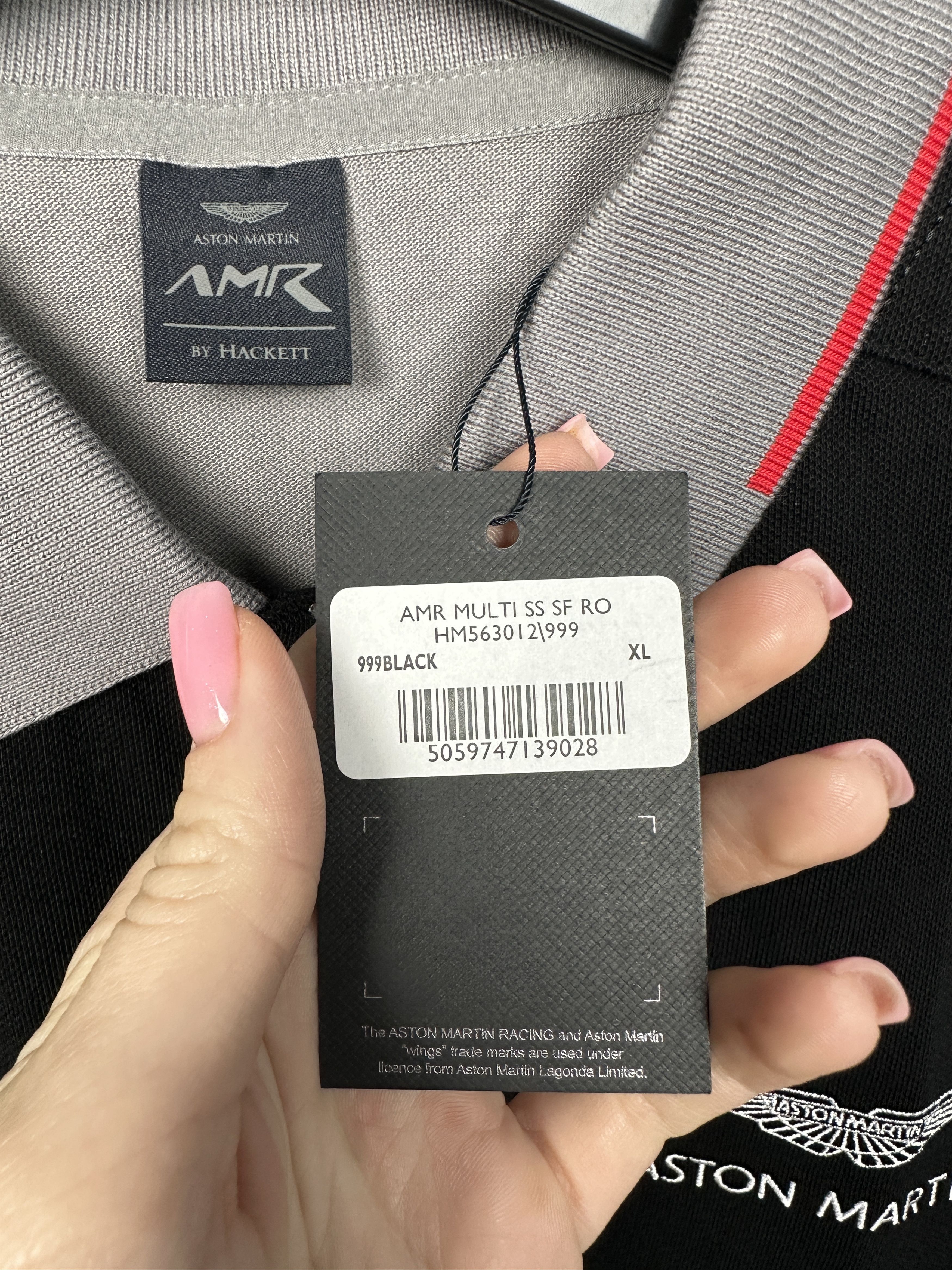 Hackett NEW Aston Martin by Hackett Mens Polo Shirt Size US XL / EU 56 / 4 - 4 Thumbnail